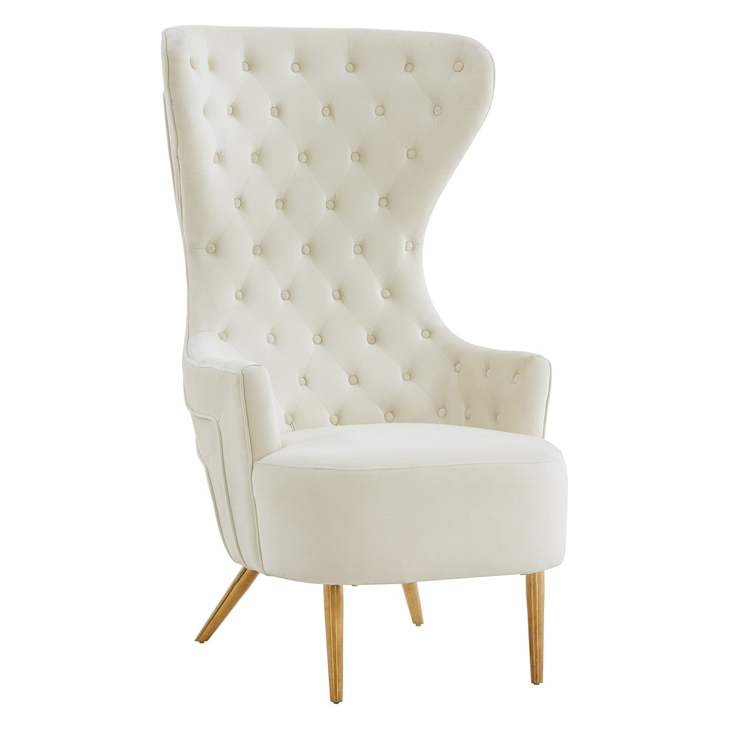 TOV Furniture Jezebel Velvet Wingback Chair