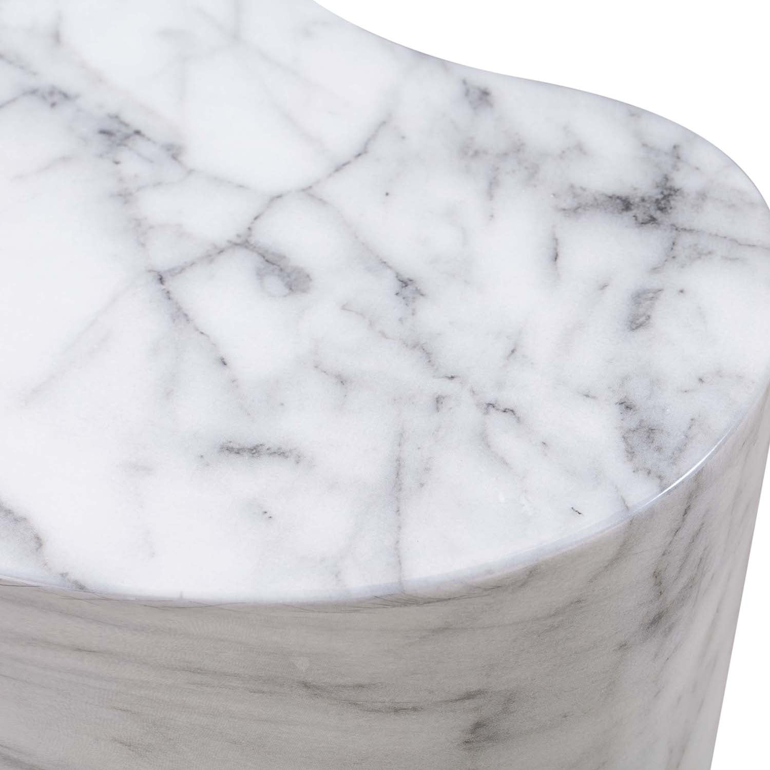 TOV Furniture Slab Marble Side Table