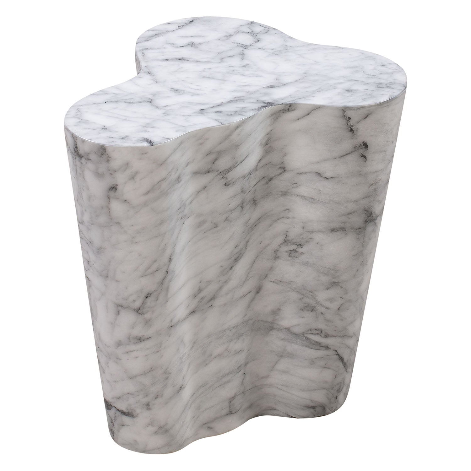 TOV Furniture Slab Marble Side Table