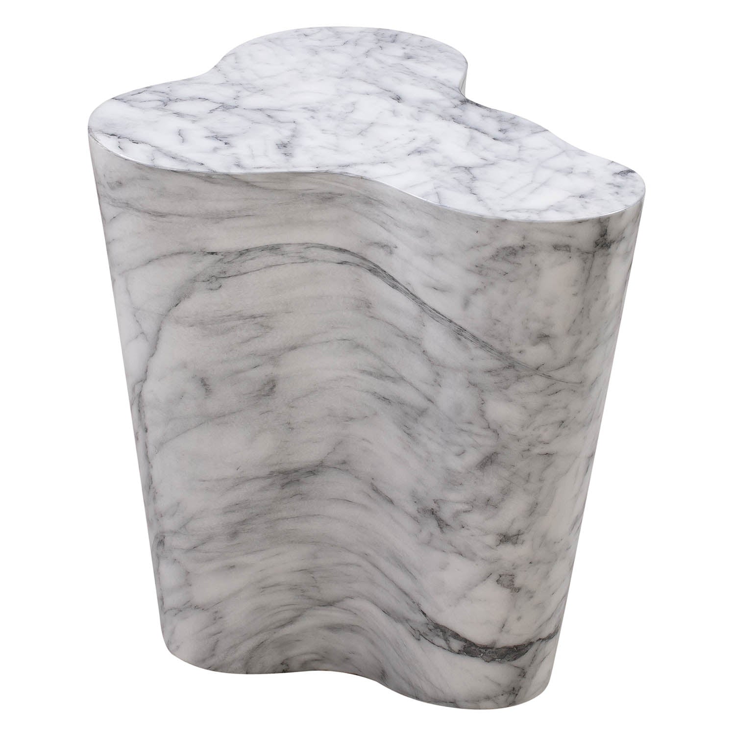 TOV Furniture Slab Marble Side Table