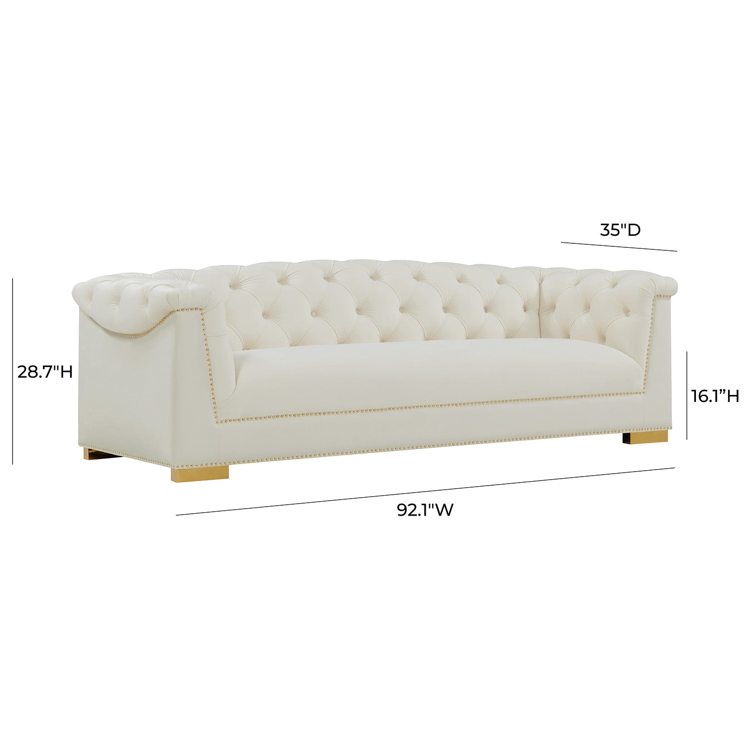 TOV Furniture Farah Velvet Sofa
