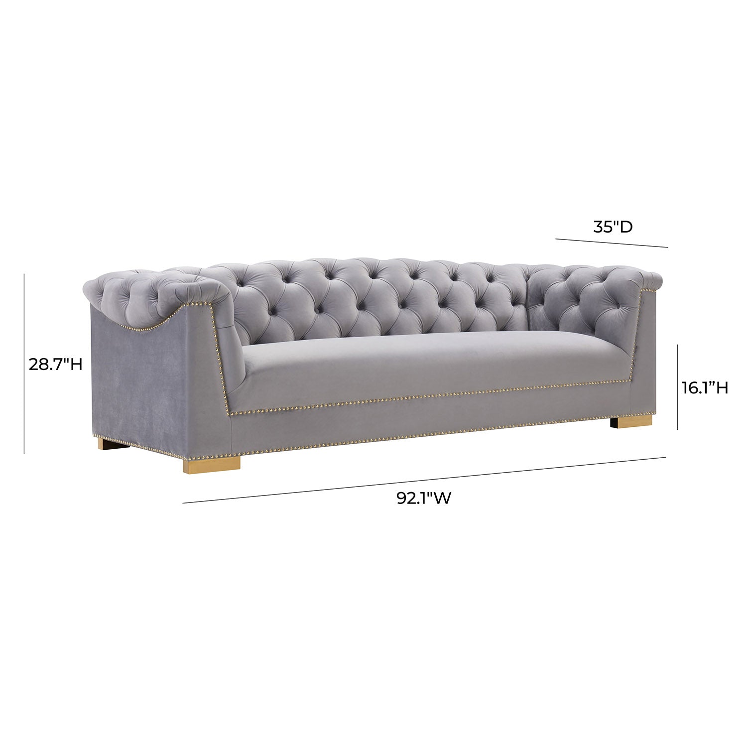 TOV Furniture Farah Velvet Sofa