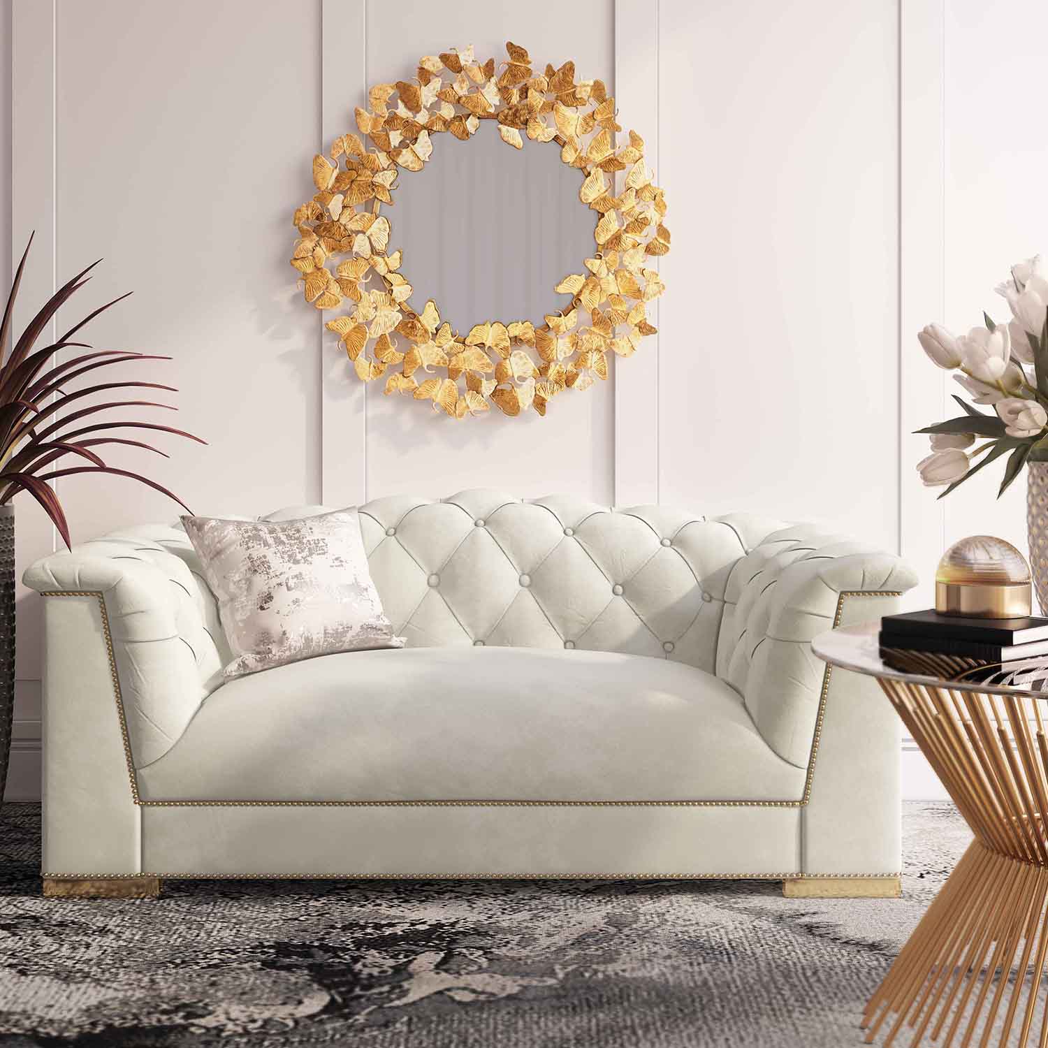 TOV Furniture Farah Velvet Loveseat