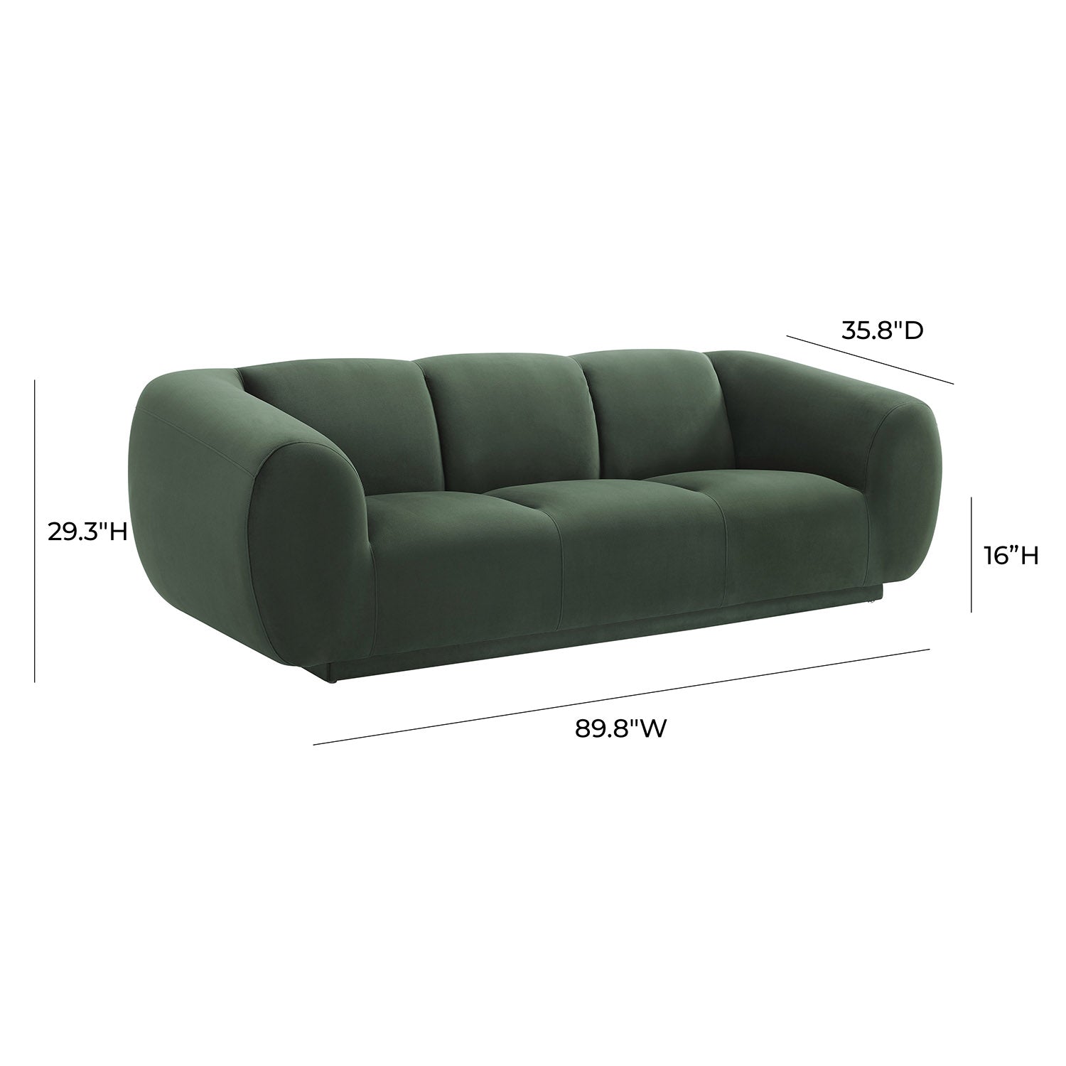 TOV Furniture Emmet Velvet Sofa