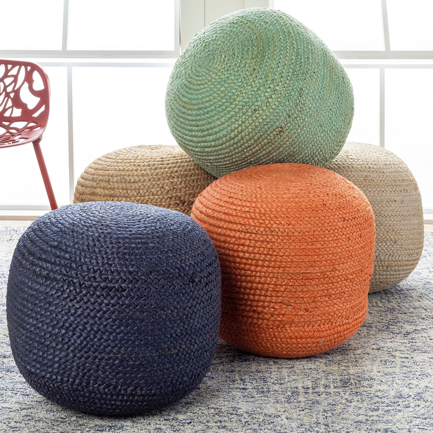 Jenson Jute Pouf