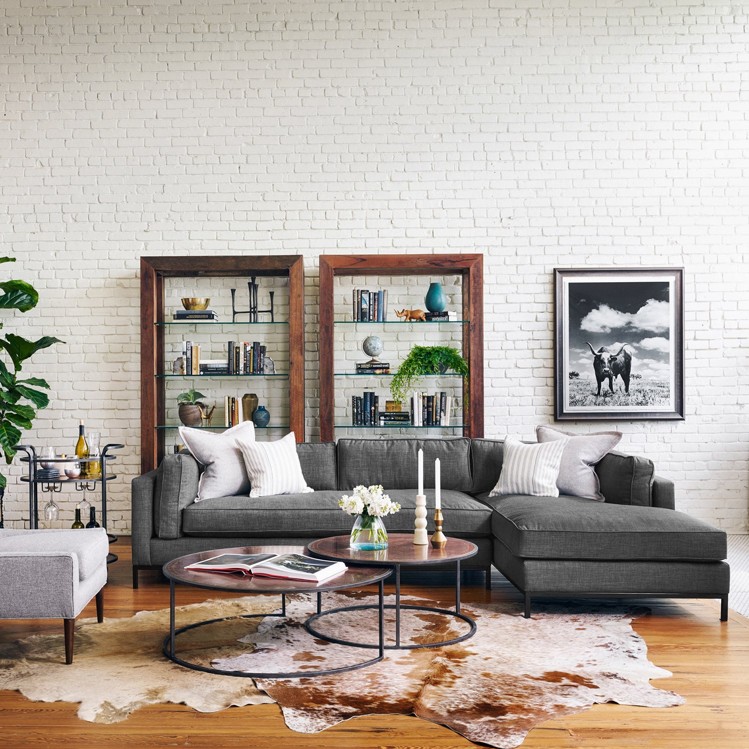 Four Hands Grammercy 2 Piece Right Sectional Sofa - Final Sale