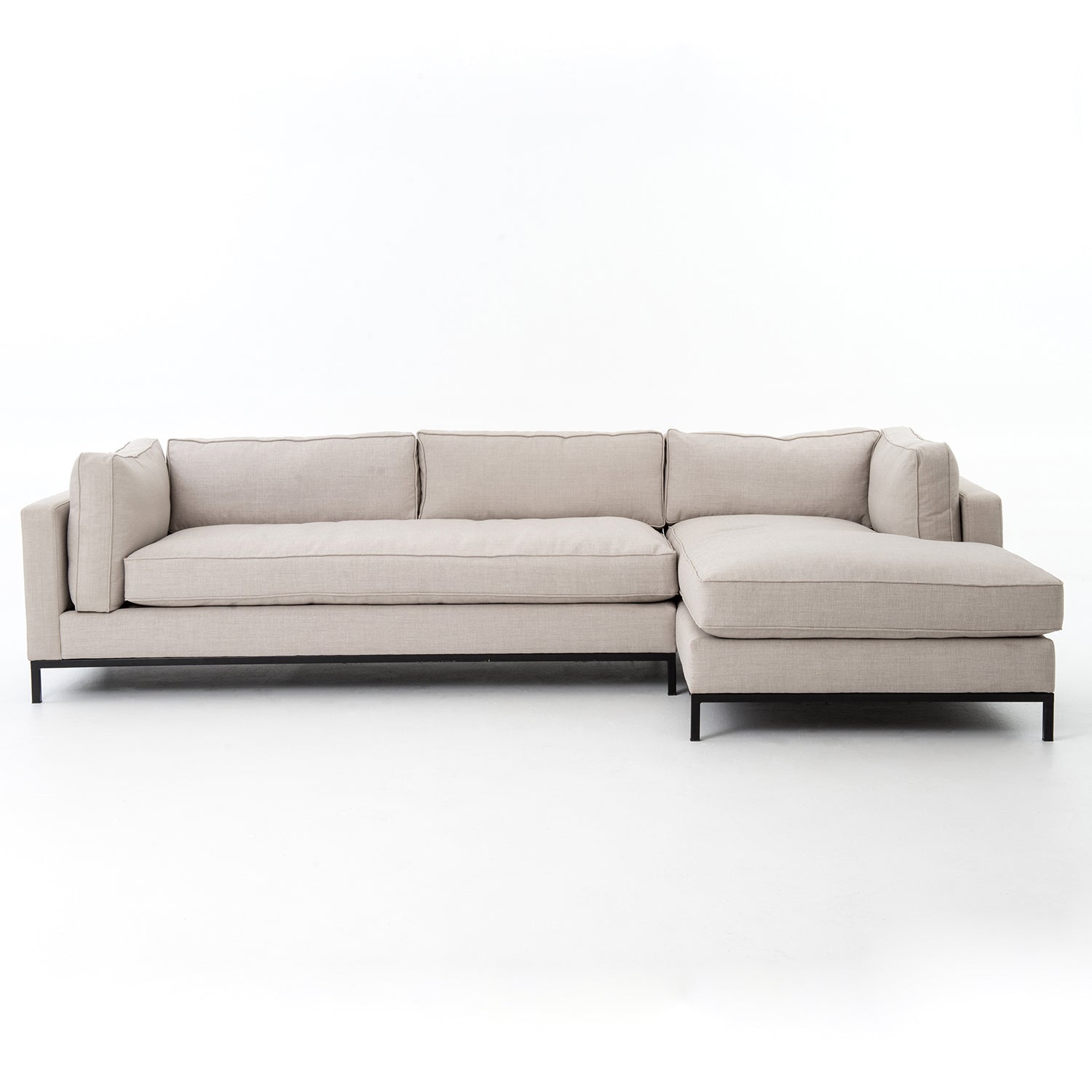 Four Hands Grammercy 2 Piece Right Sectional Sofa - Final Sale