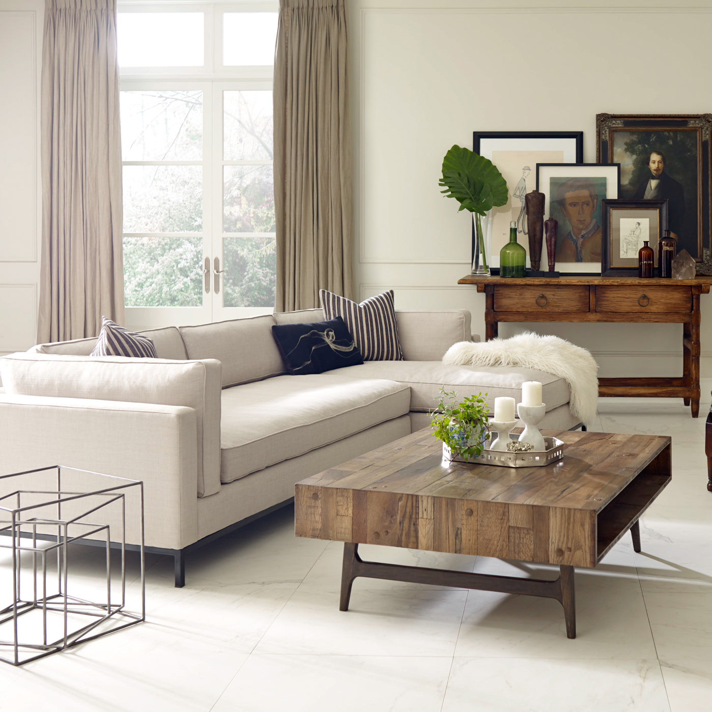 Four Hands Grammercy 2 Piece Right Sectional Sofa - Final Sale