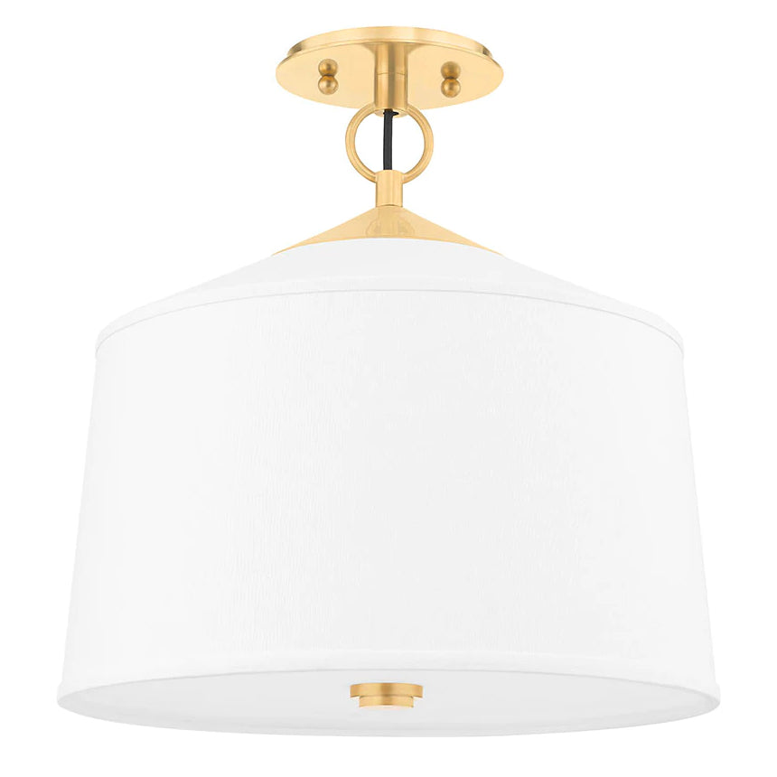 Hudson Valley Lighting White Plains Semi Flush Ceiling Mount