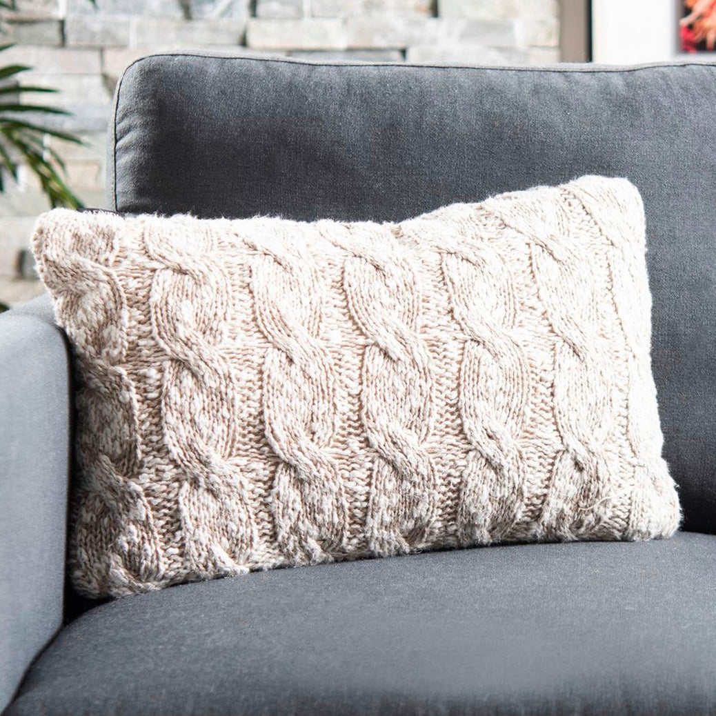 Olivia Chunky Knit Throw Pillow