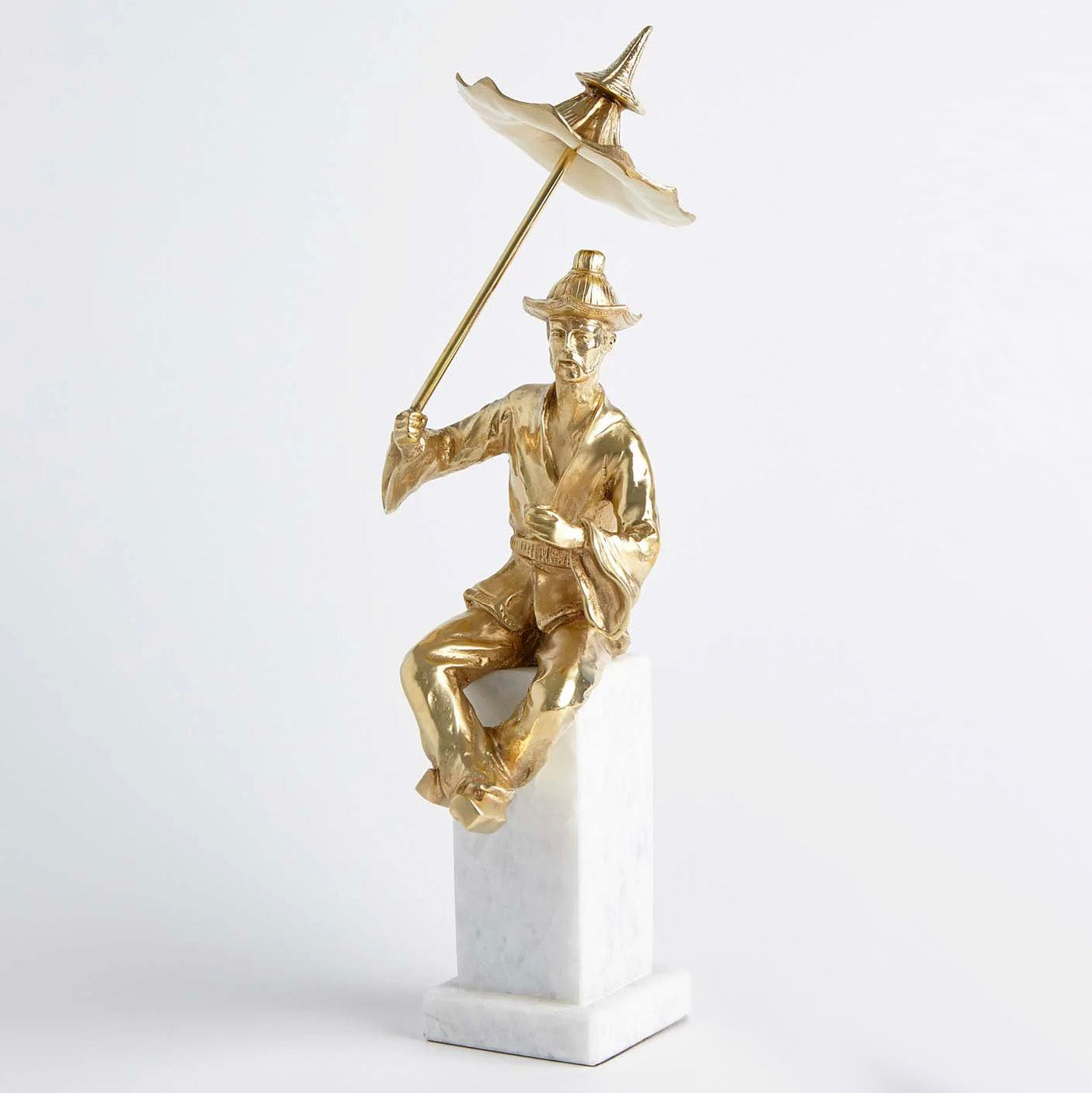 Global Views Bohea Left Facing Tea Drinking Man