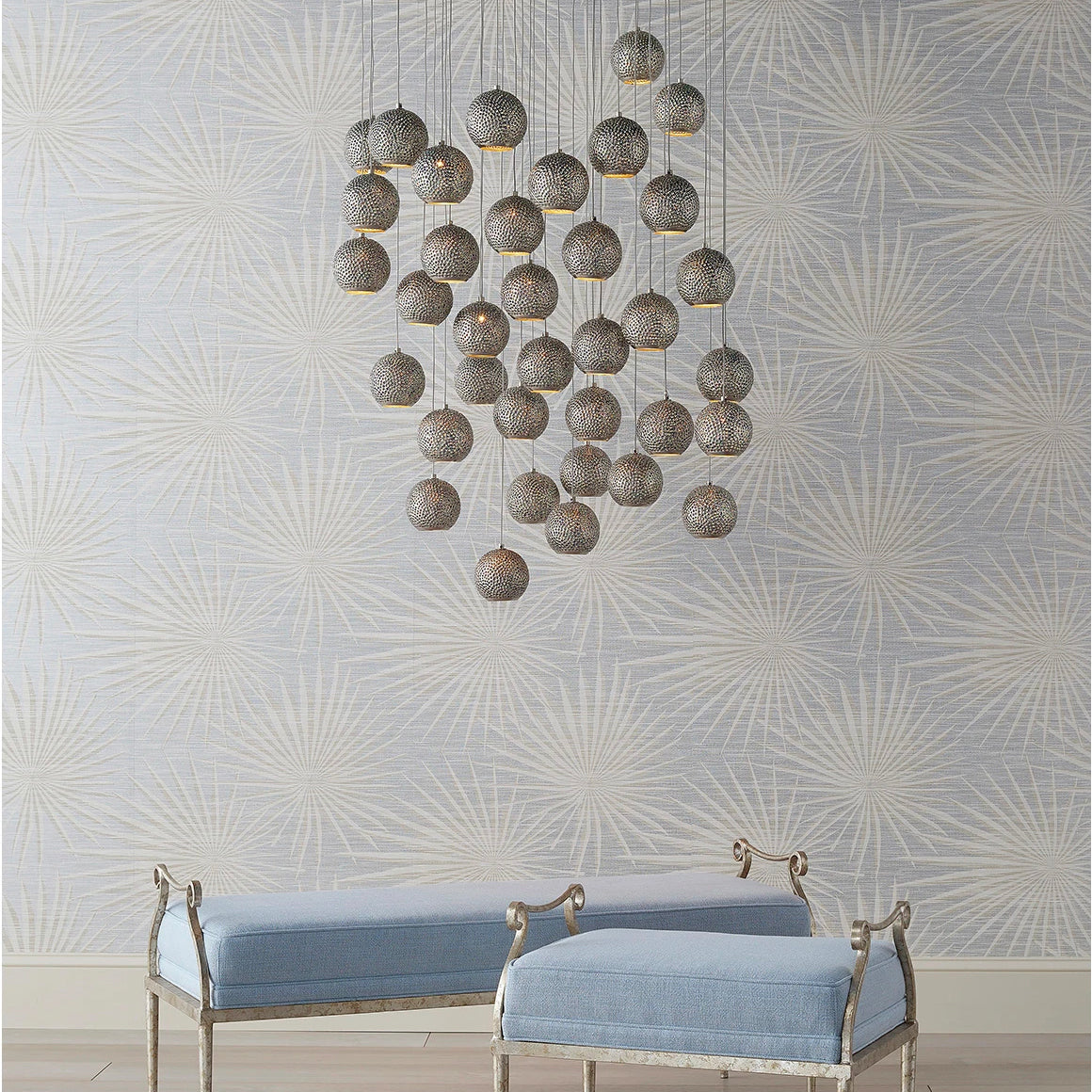 Currey & Co Giro 36-Light Multi-Drop Pendant