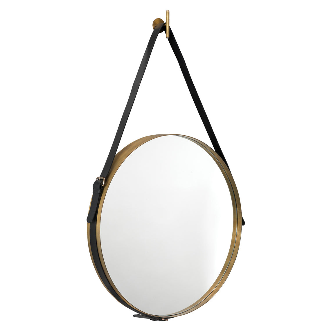Jamie Young Round Strap Wall Mirror