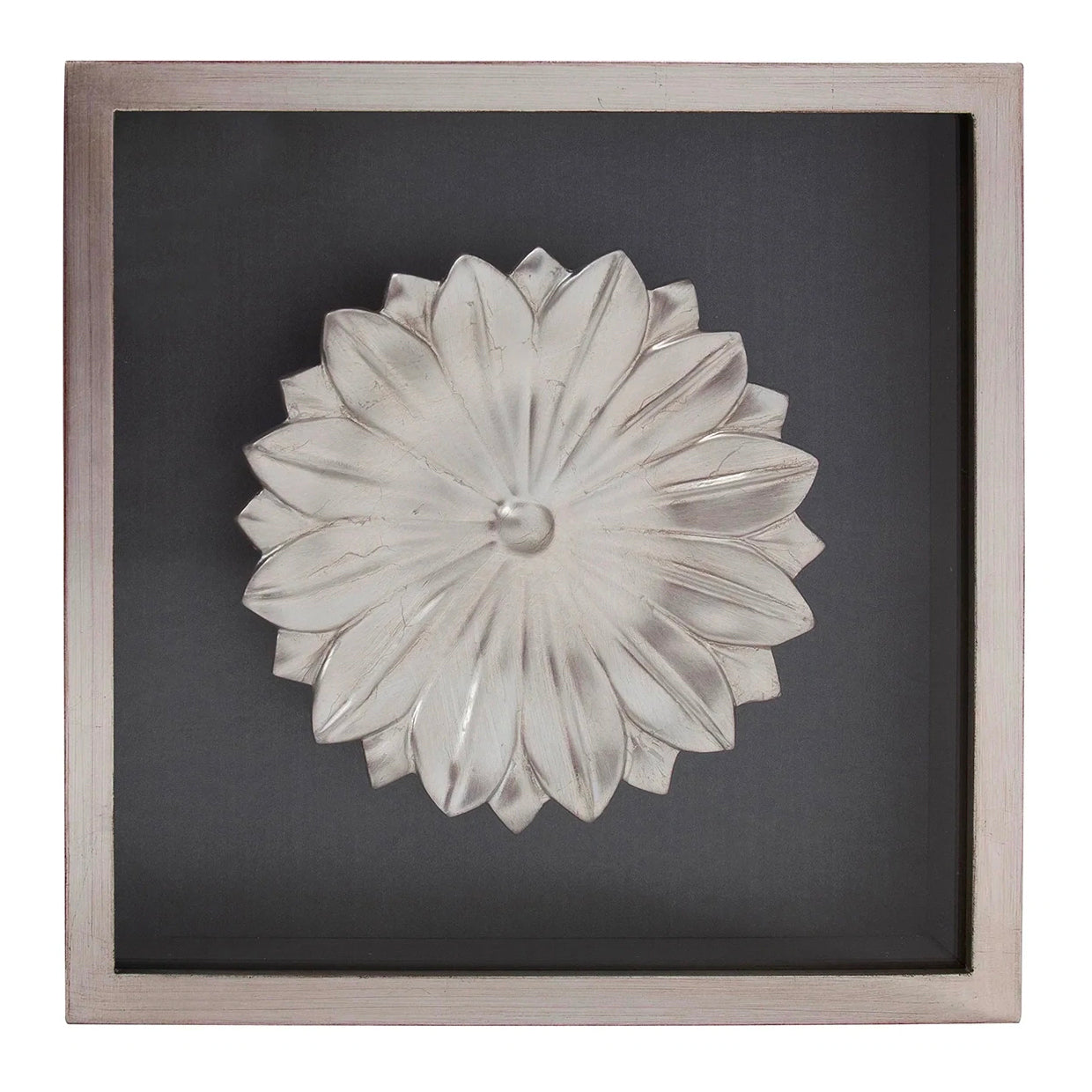 Flower Lotus Wood Framed Wall Art