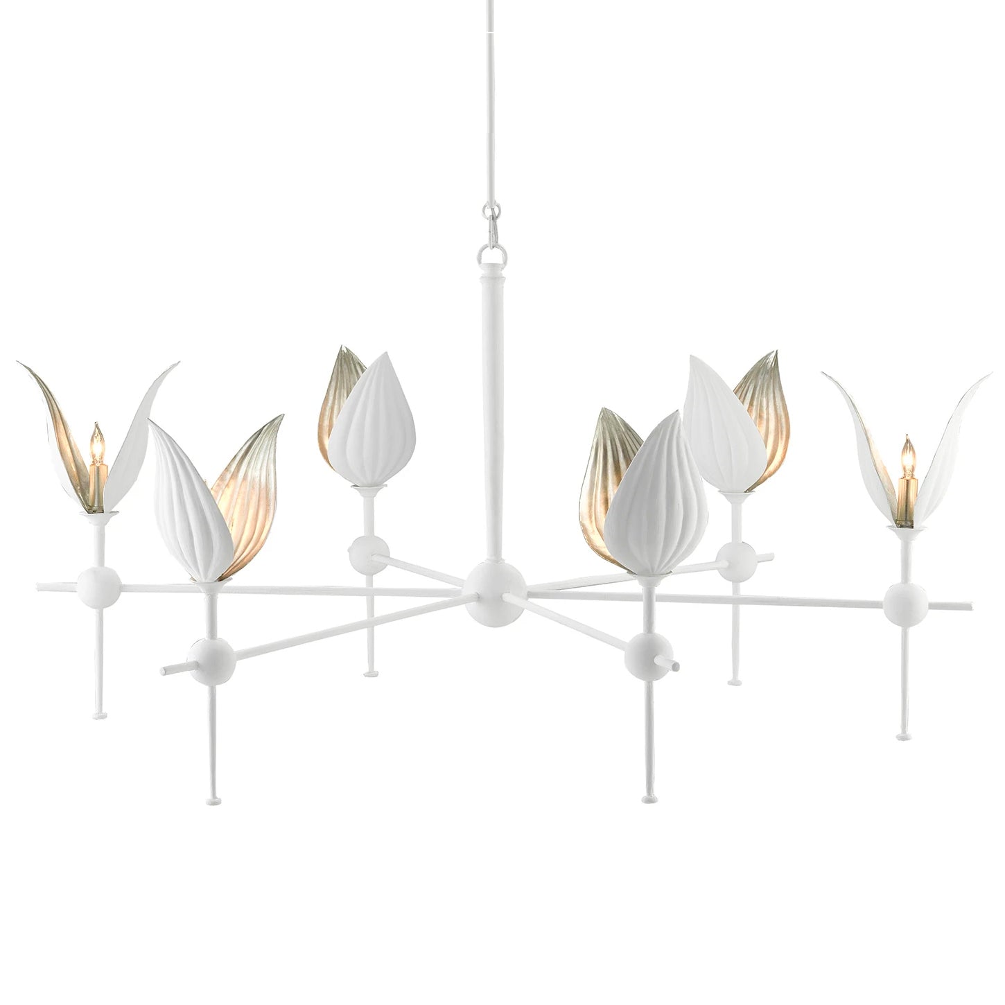 Currey & Co Peace Lily Chandelier - Final Sale