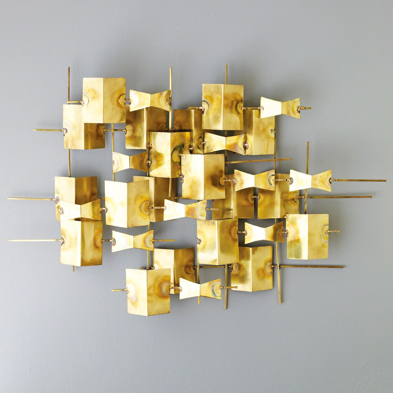 Global Views Folded Brass Wall Decor