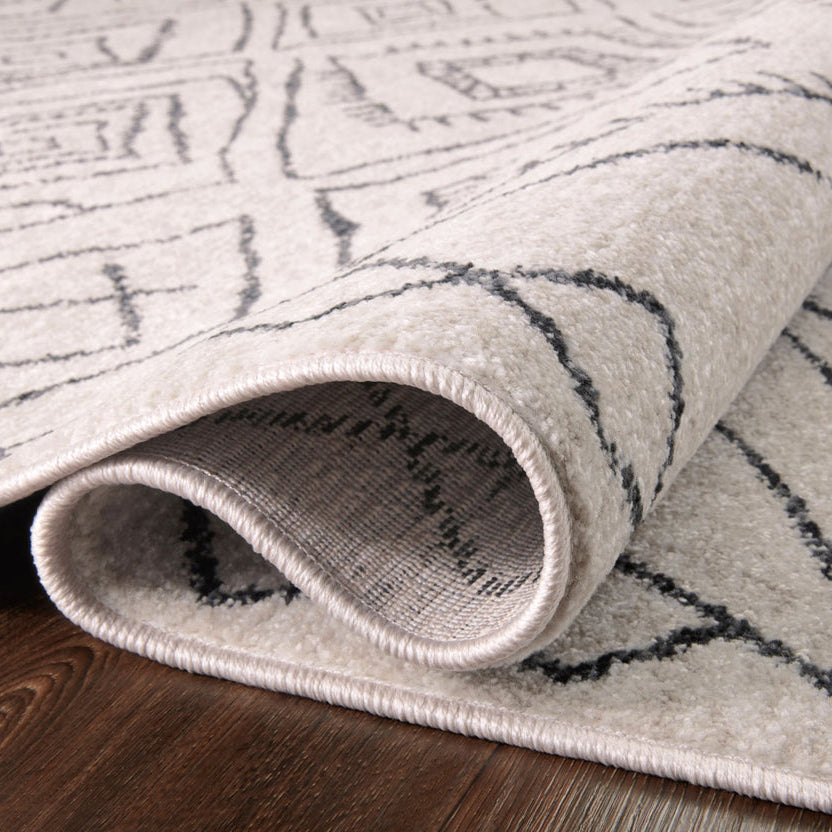 Loloi Vance Dove/Charcoal Power Loomed Rug