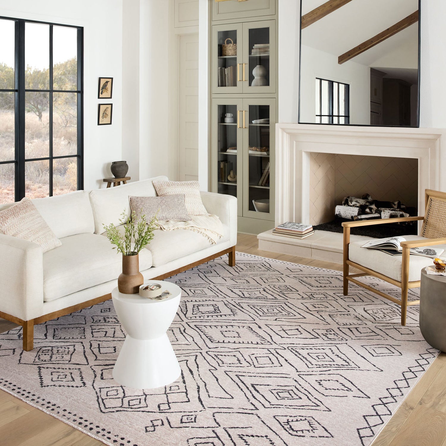 Loloi Vance Dove/Charcoal Power Loomed Rug