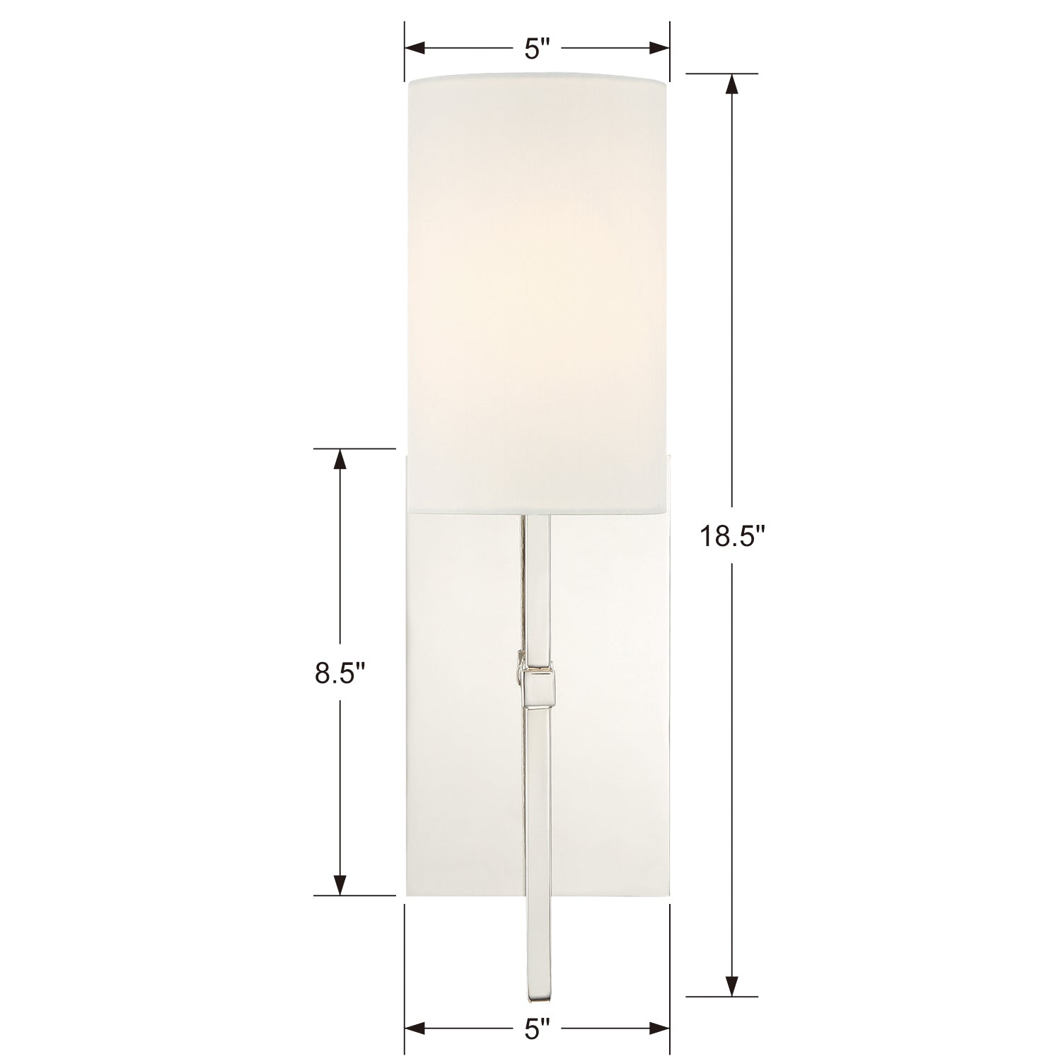 Crystorama Veronica 1-Light Wall Sconce