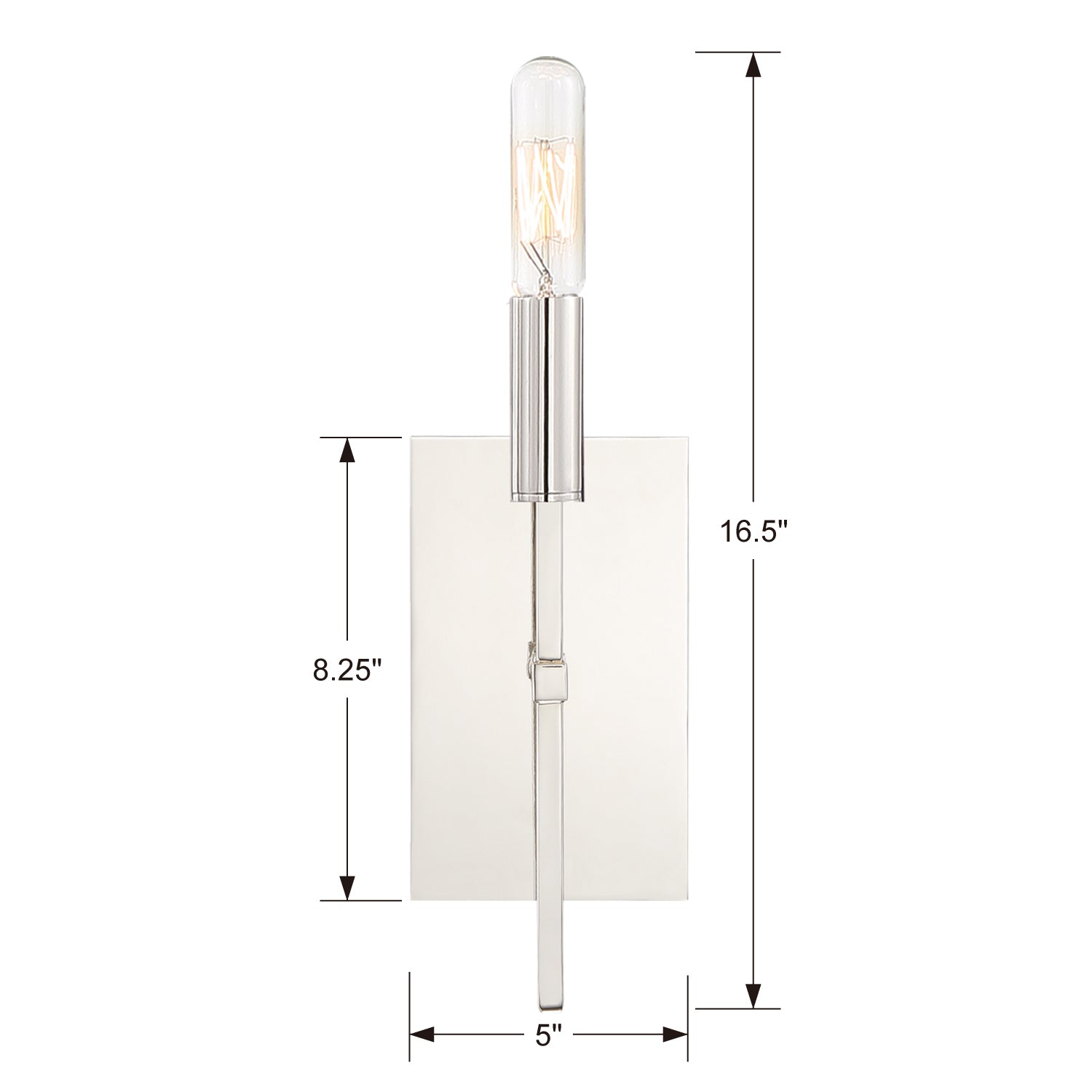 Crystorama Veronica 1-Light Wall Sconce