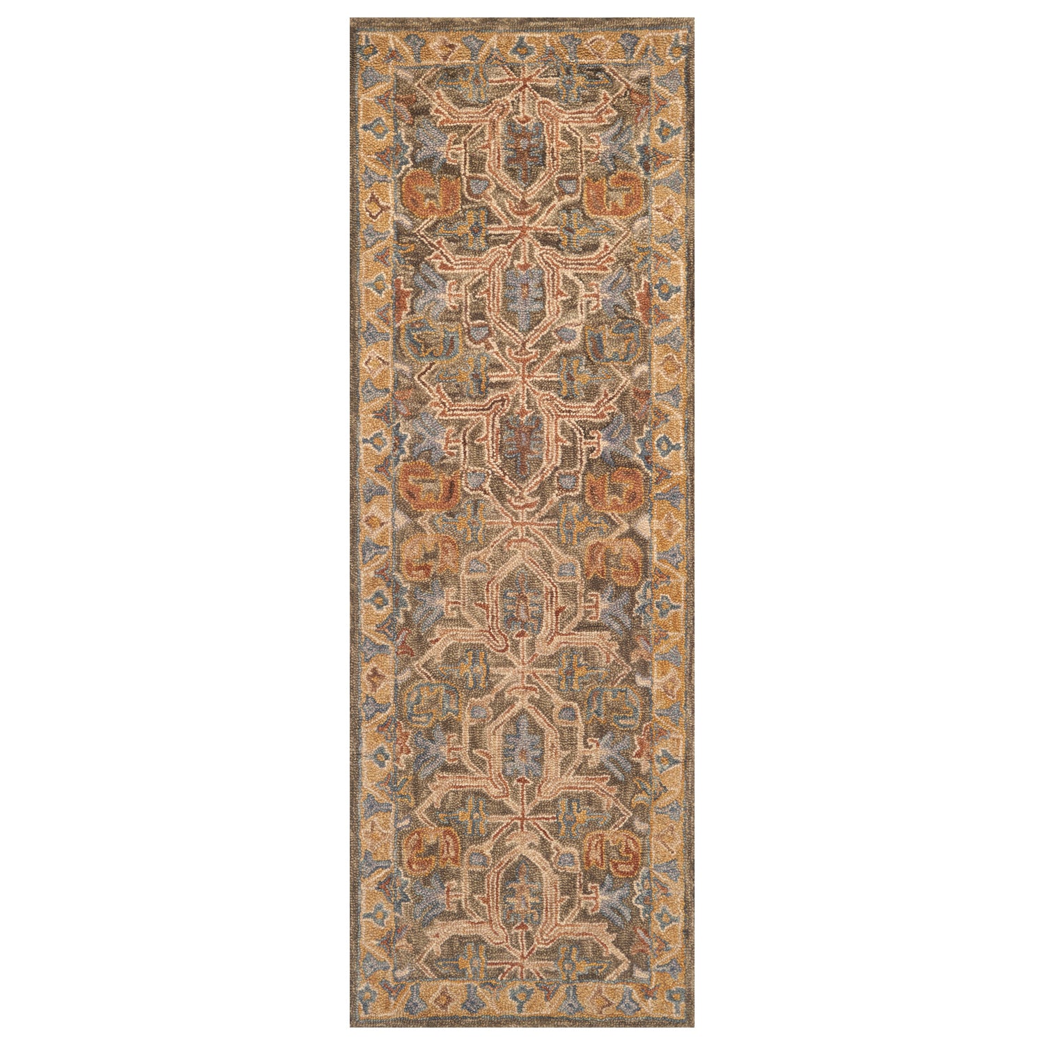 Loloi Victoria Walnut/Multi Hooked Rug