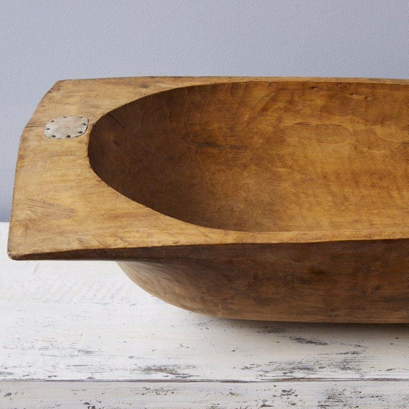 Etu Home Antique Oval Dough Bowl