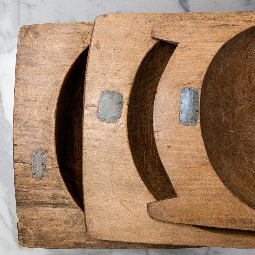 Etu Home Antique Oval Dough Bowl