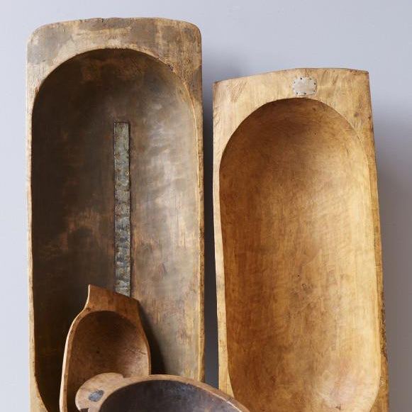 Etu Home Antique Oval Dough Bowl