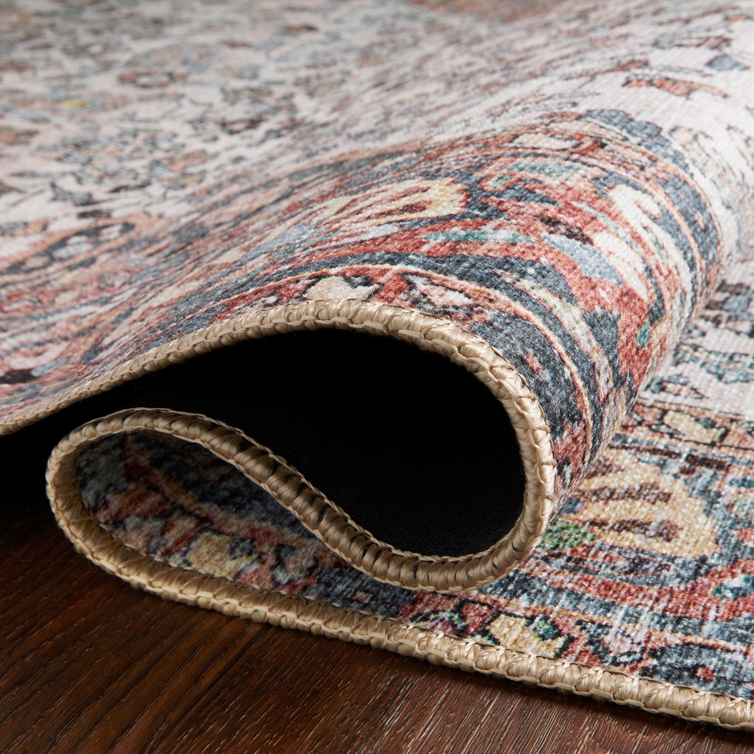 Loloi Wynter Red/Multi Power Loomed Rug