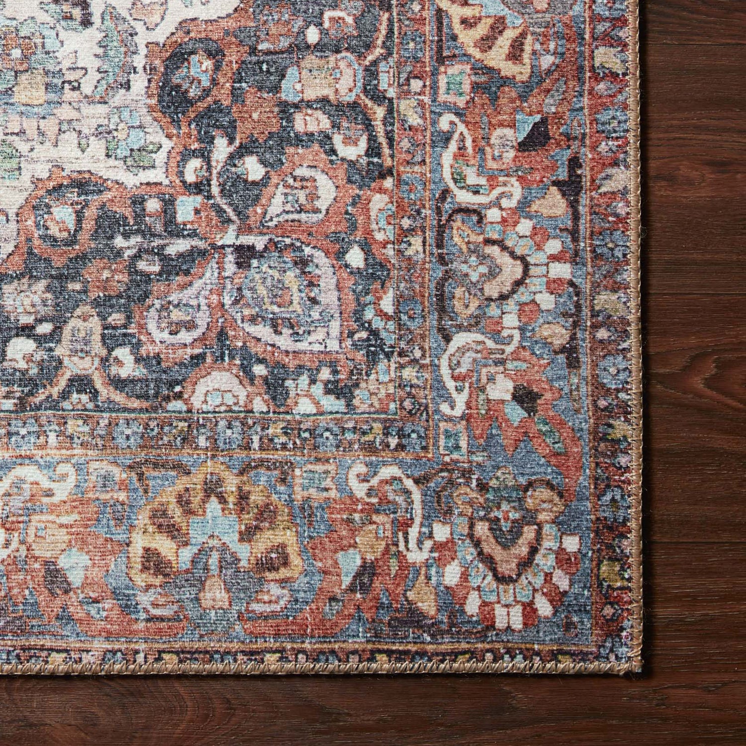 Loloi Wynter Red/Multi Power Loomed Rug