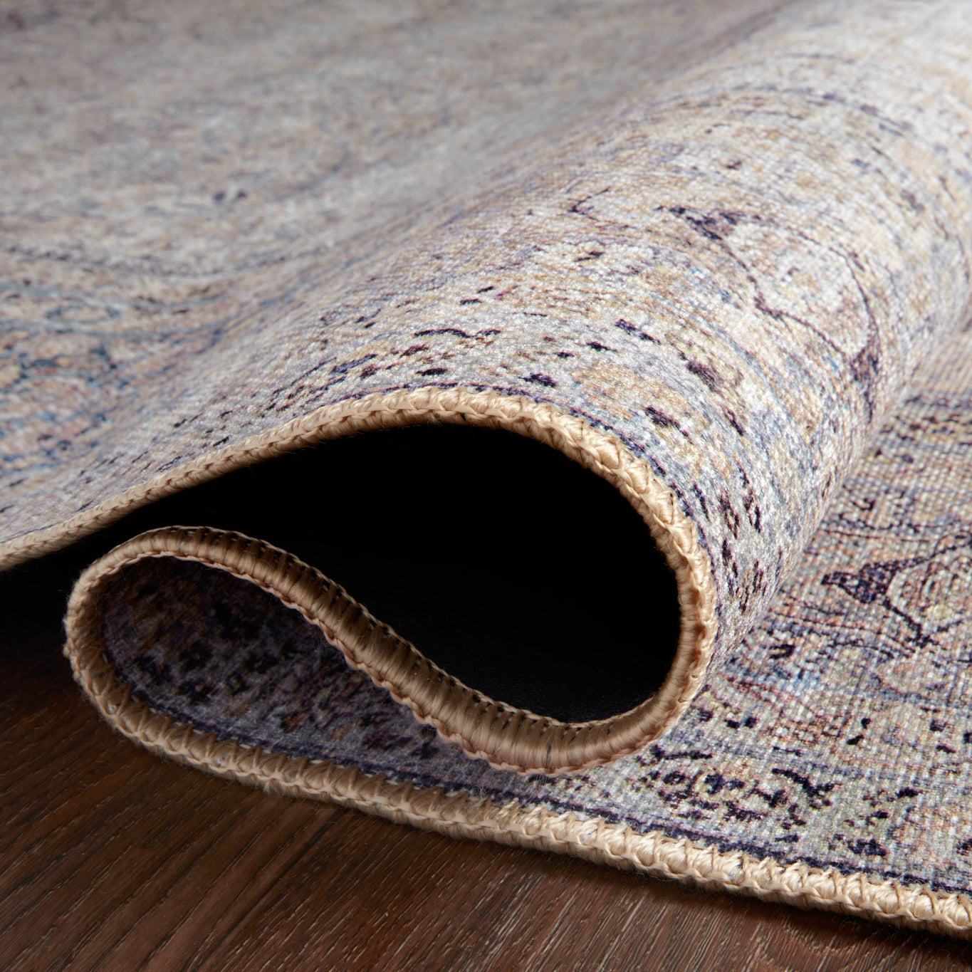 Loloi Wynter Silver/Charcoal Power Loomed Rug