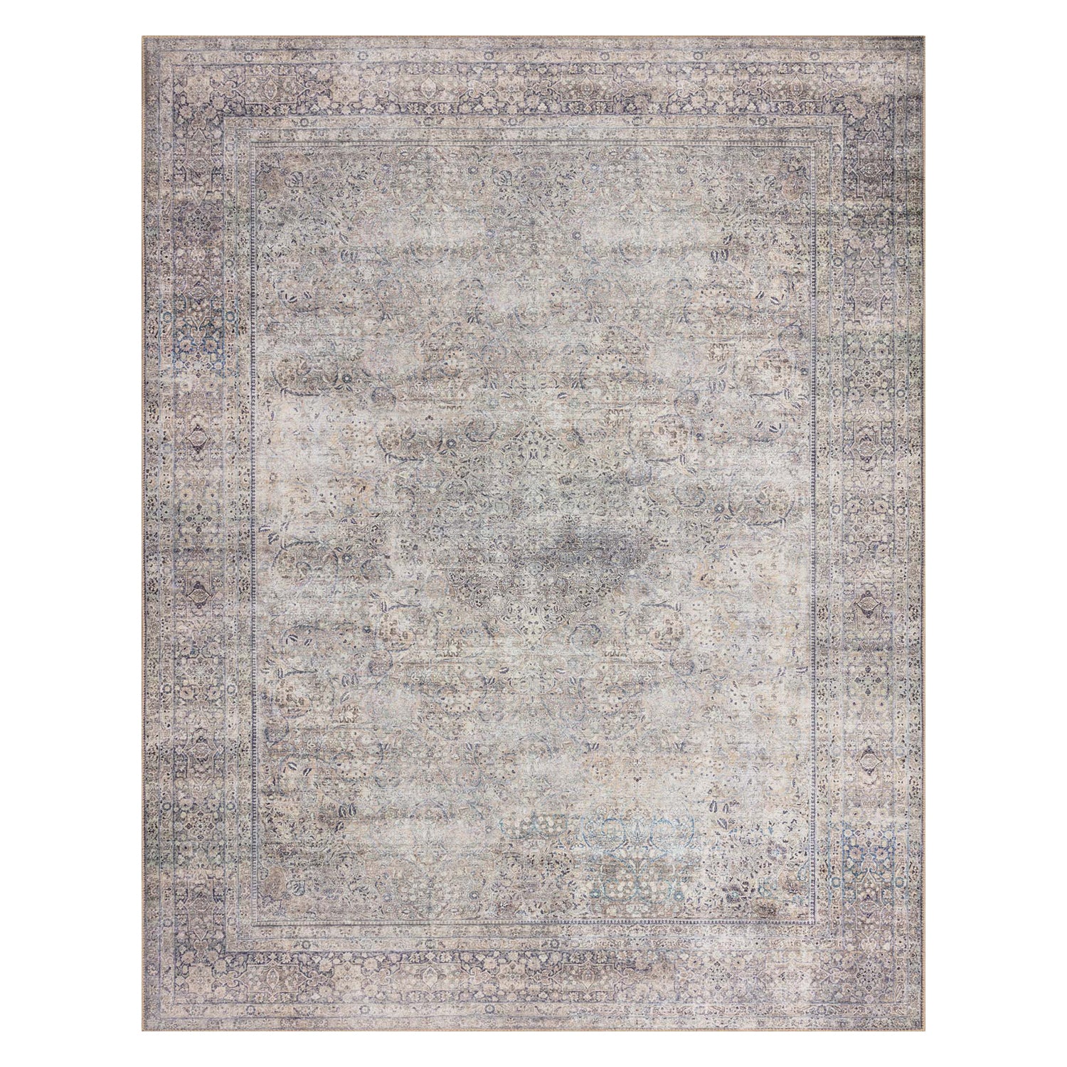 Loloi Wynter Silver/Charcoal Power Loomed Rug