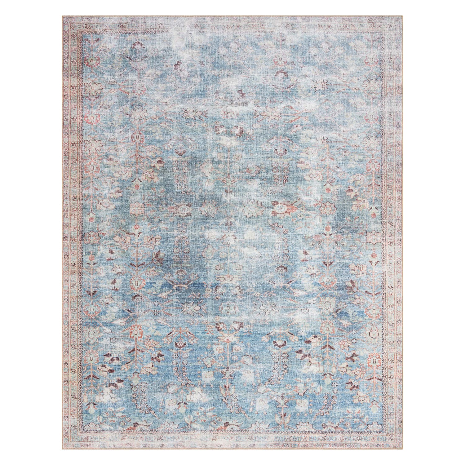 Loloi Wynter Teal/Multi Power Loomed Rug