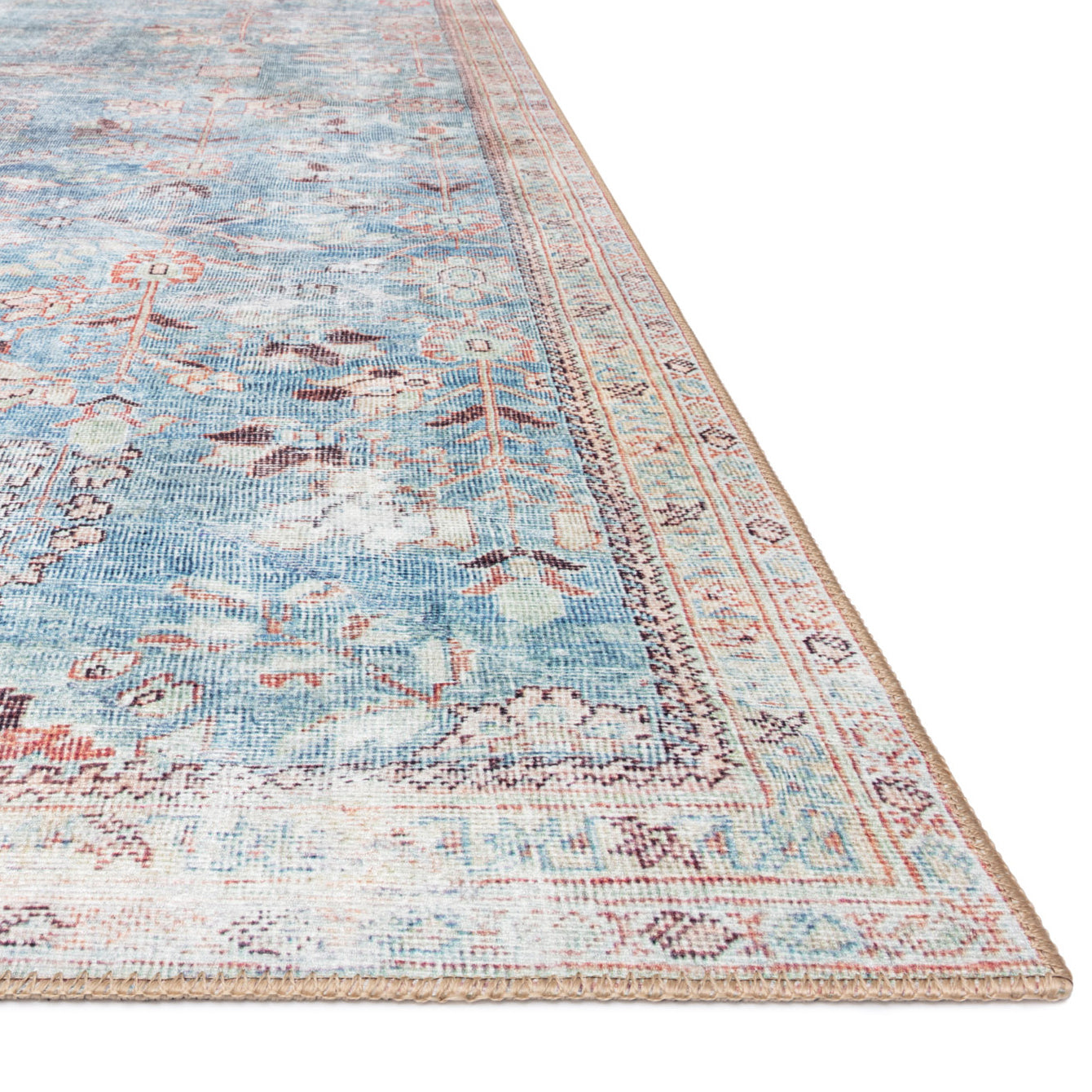 Loloi Wynter Teal/Multi Power Loomed Rug