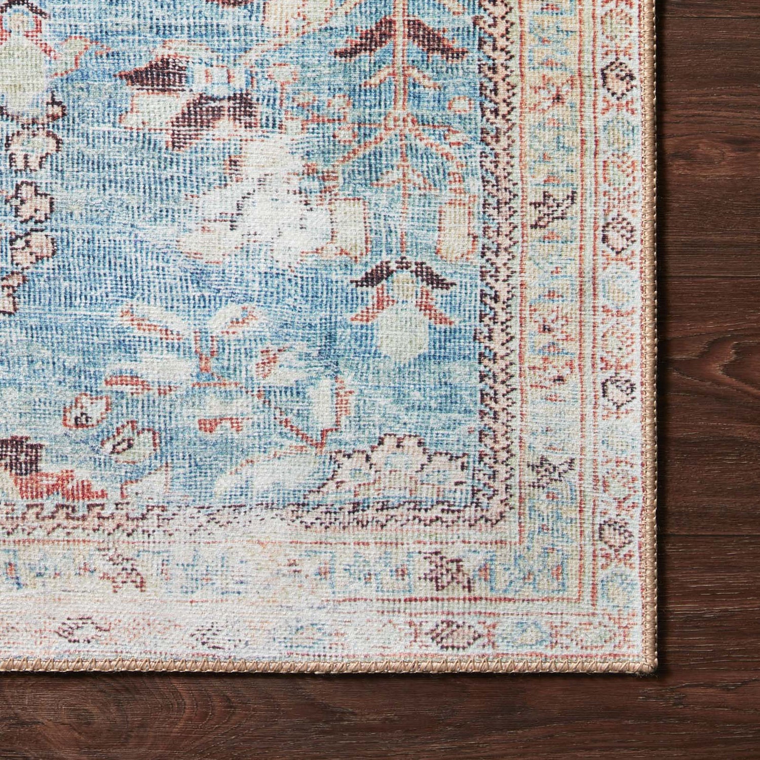 Loloi Wynter Teal/Multi Power Loomed Rug