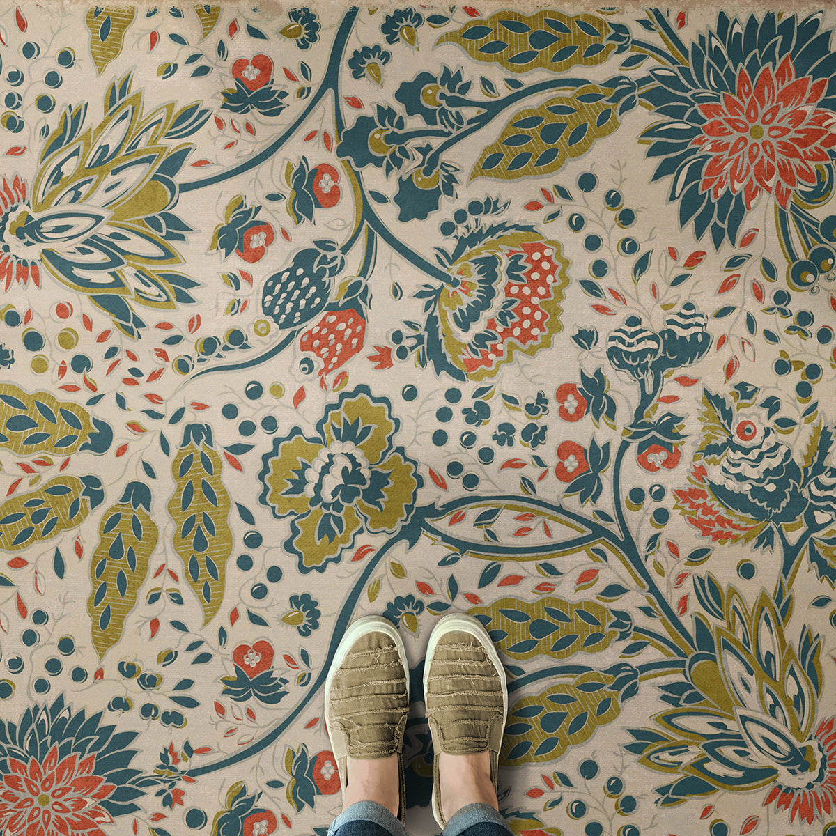 Garden Gate - What The Birds Said Vinyl Floorcloth