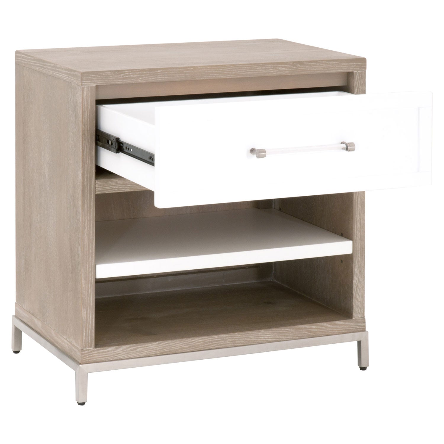Wrenn 1-Drawer Nightstand Set of 2