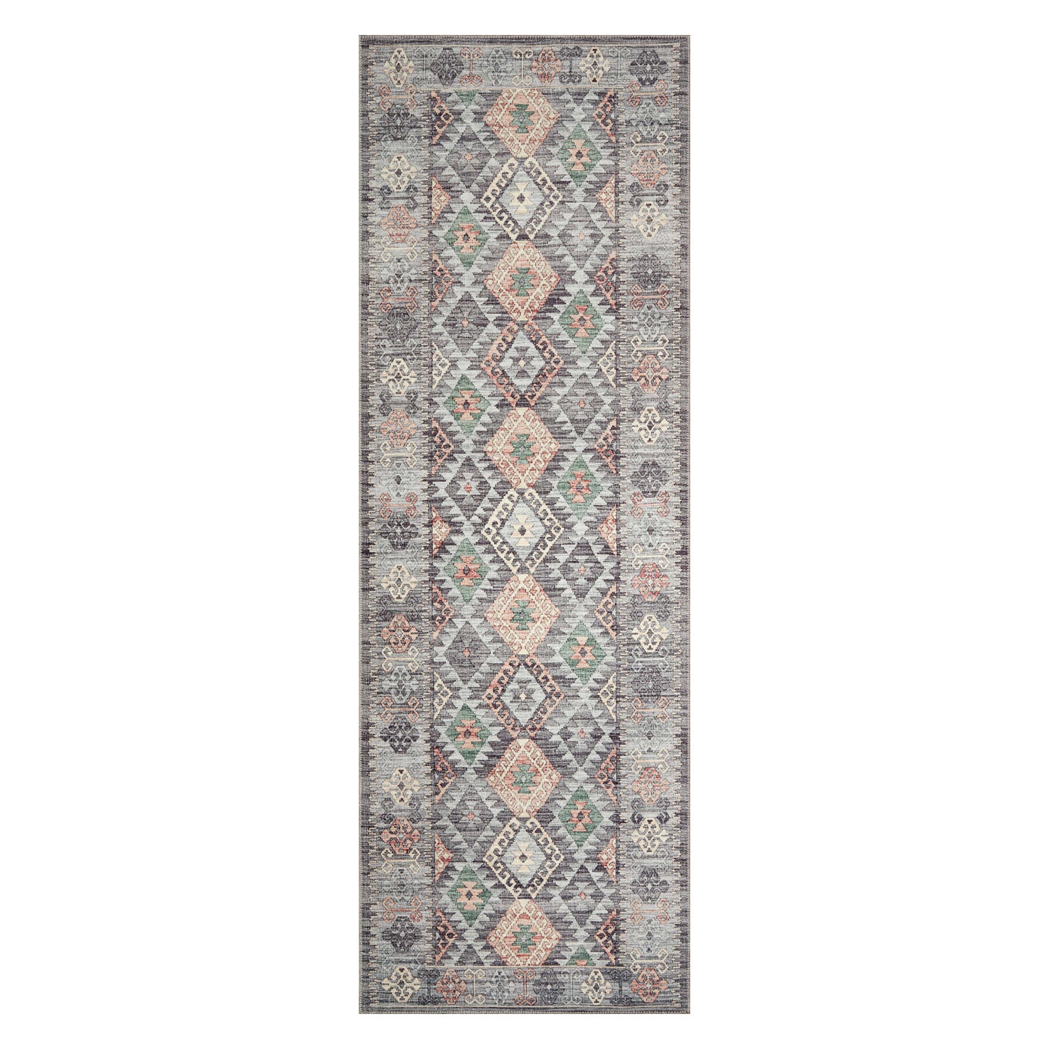 Loloi Zion Gray/Multi Power Loomed Rug