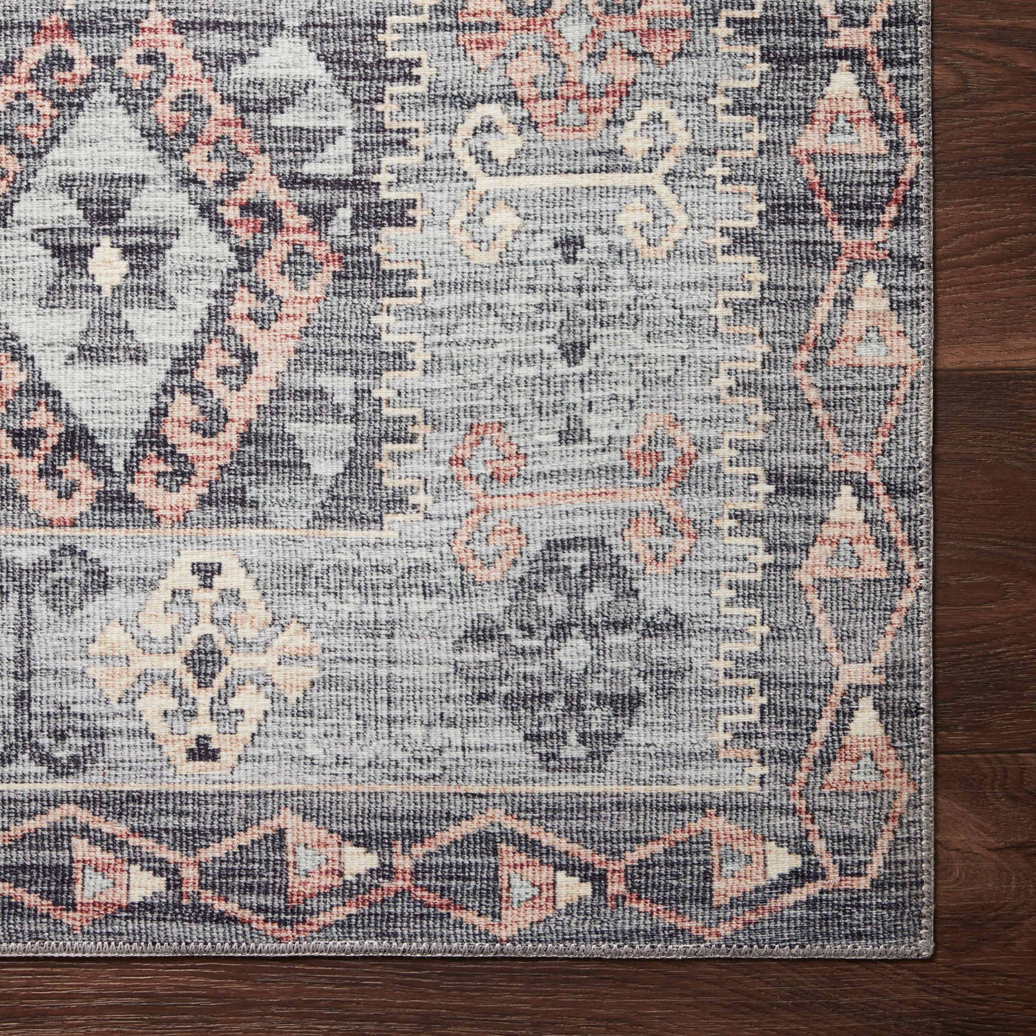 Loloi Zion Gray/Multi Power Loomed Rug