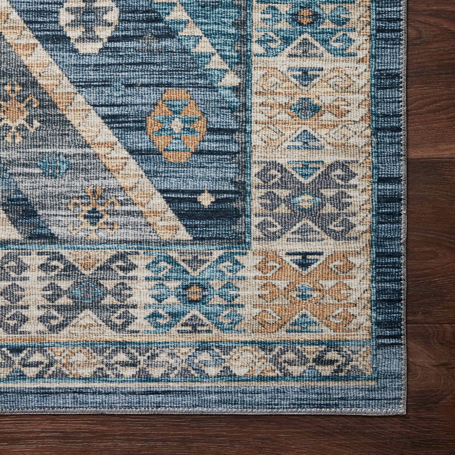 Loloi Zion Ocean/Gold Power Loomed Rug
