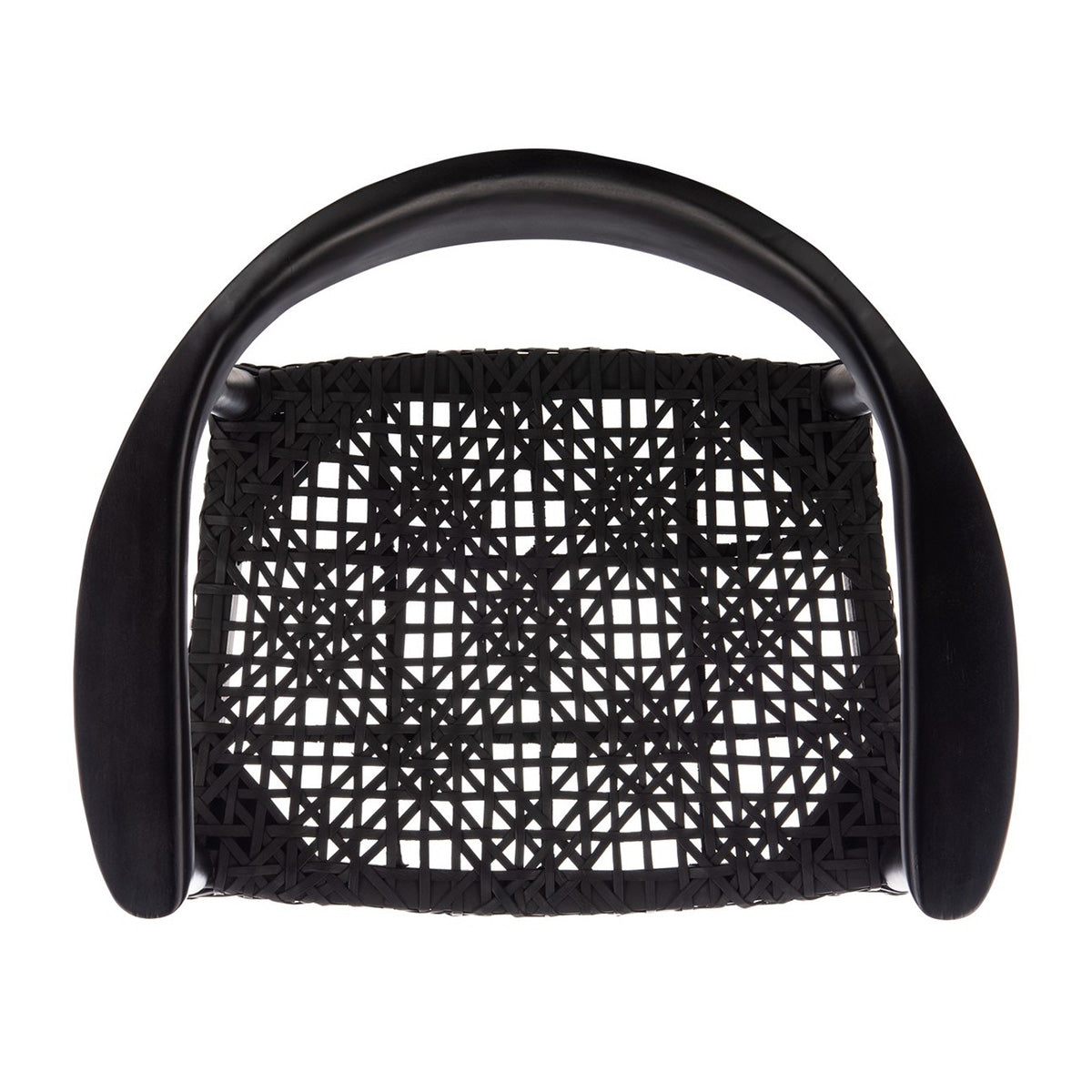 Maia Leather Woven Accent Chair