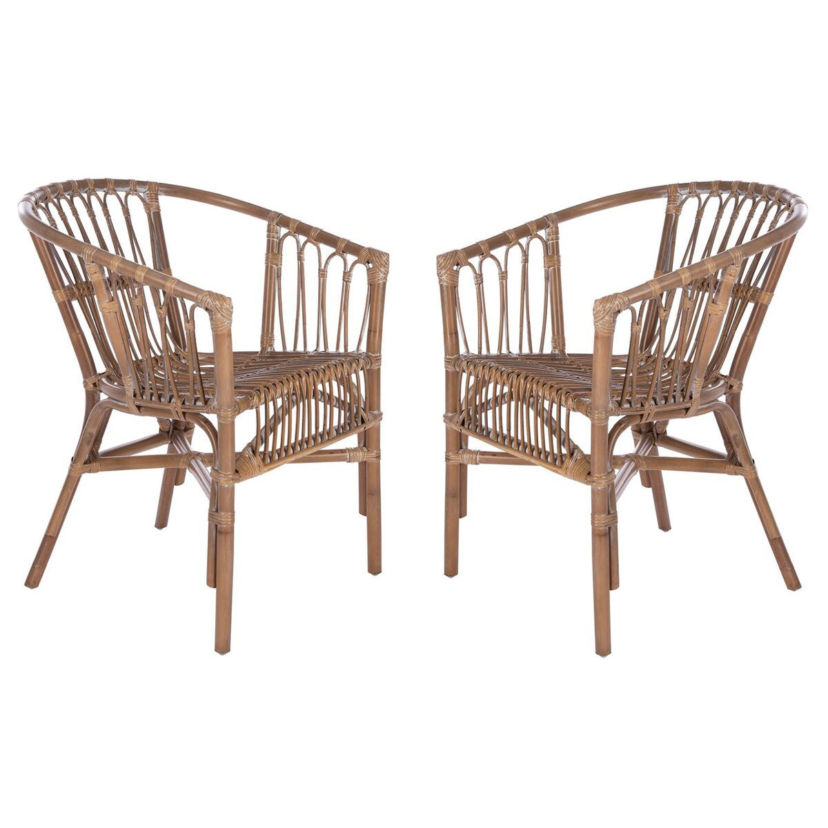 Hickey Rattan Accent Chair Set of 2