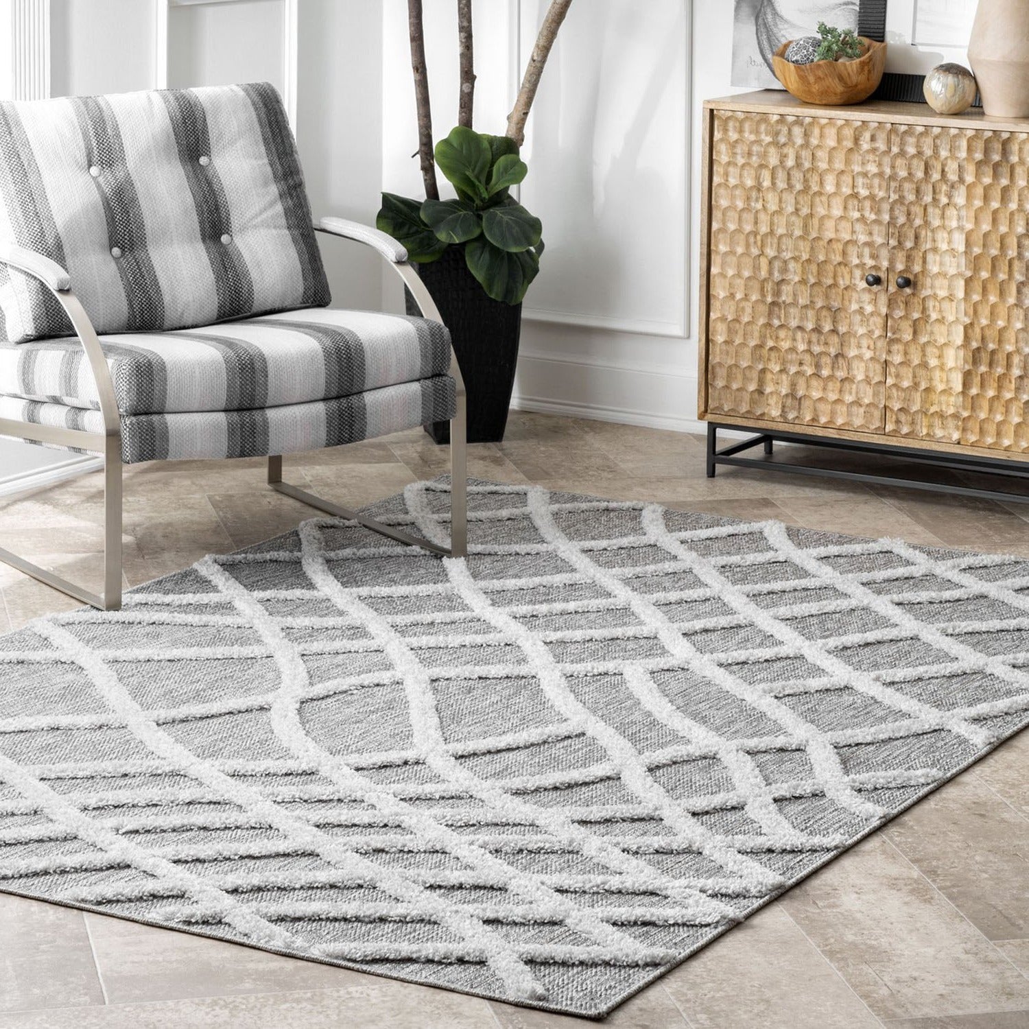 Kale Machine Made Rug