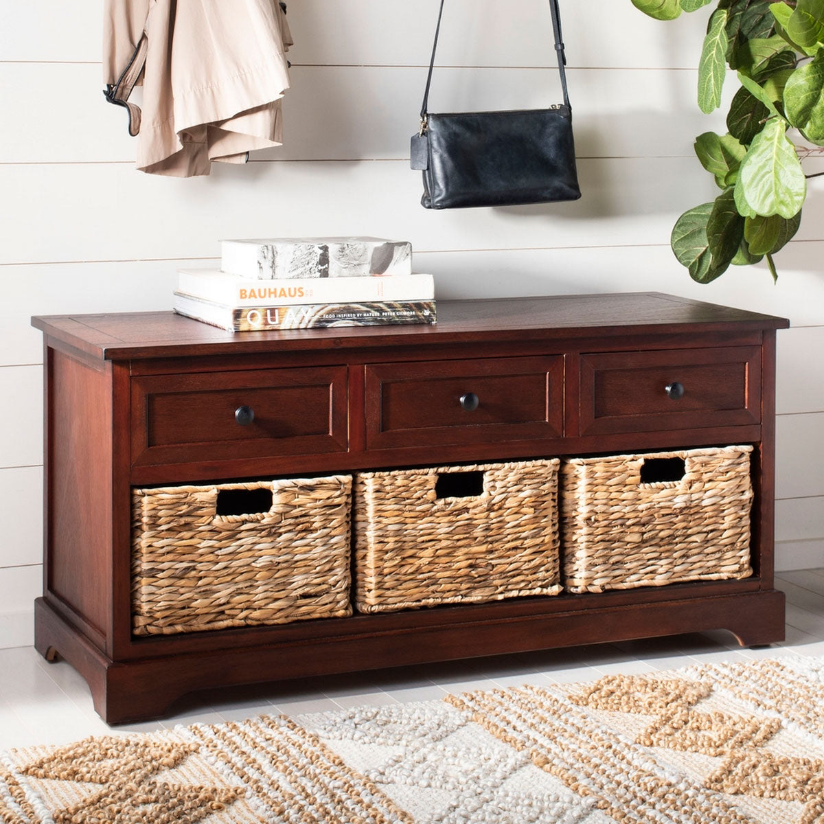 Tempe Basket Storage Bench