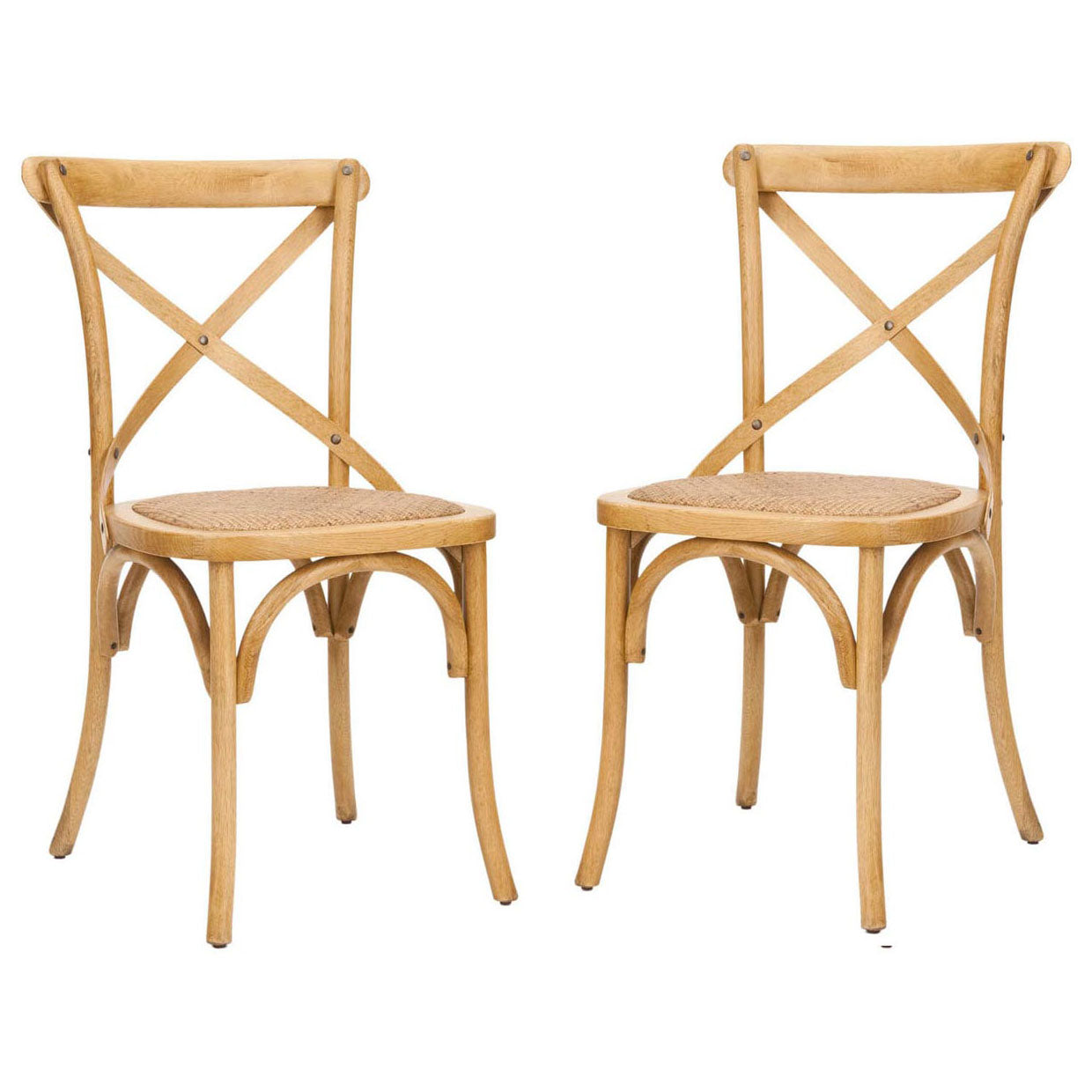 Oak Hill X-Back Dining Chair Set of 2