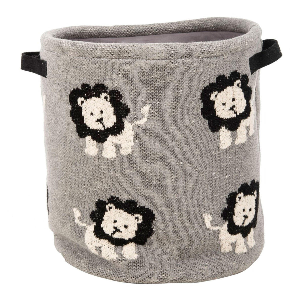 Lions Kids Storage Basket Grey