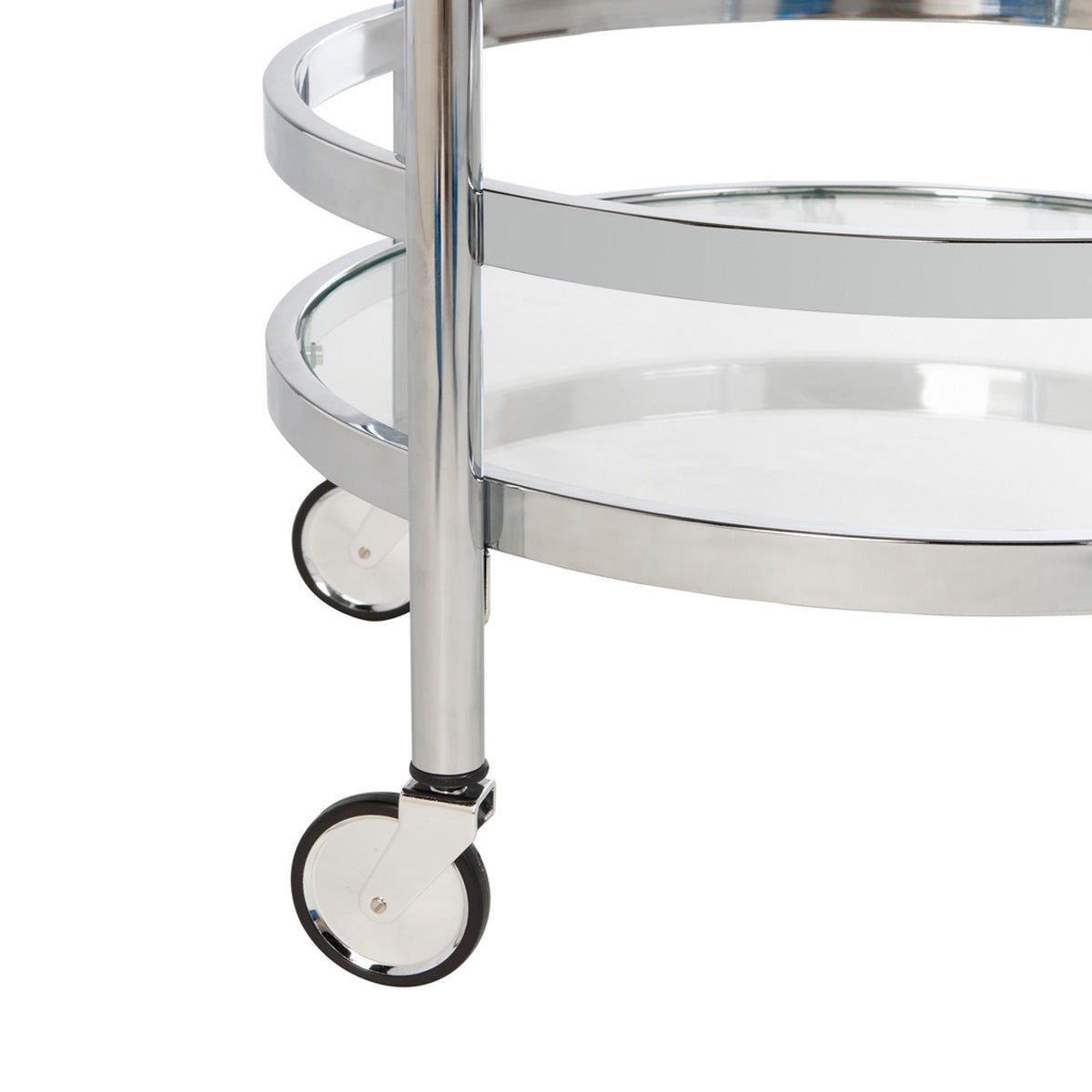Darcie 2 Tier Round Bar Cart