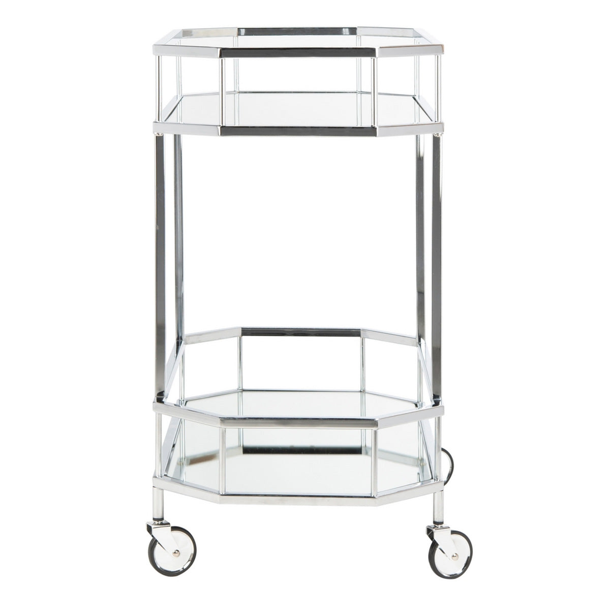 Kira 2 Tier Octagon Bar Cart