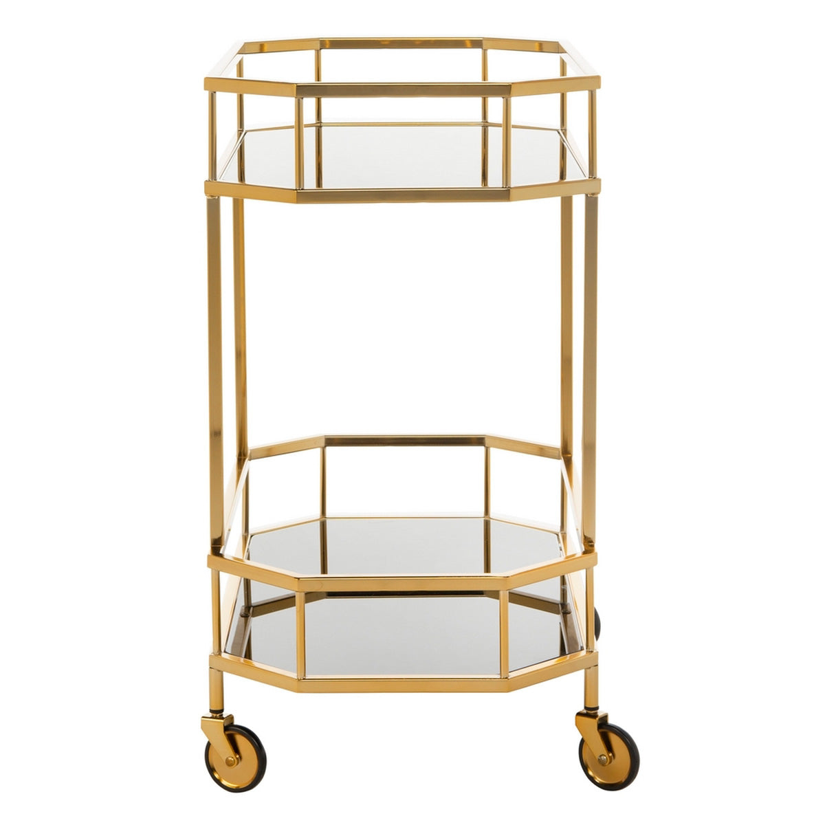 Kira 2 Tier Octagon Bar Cart