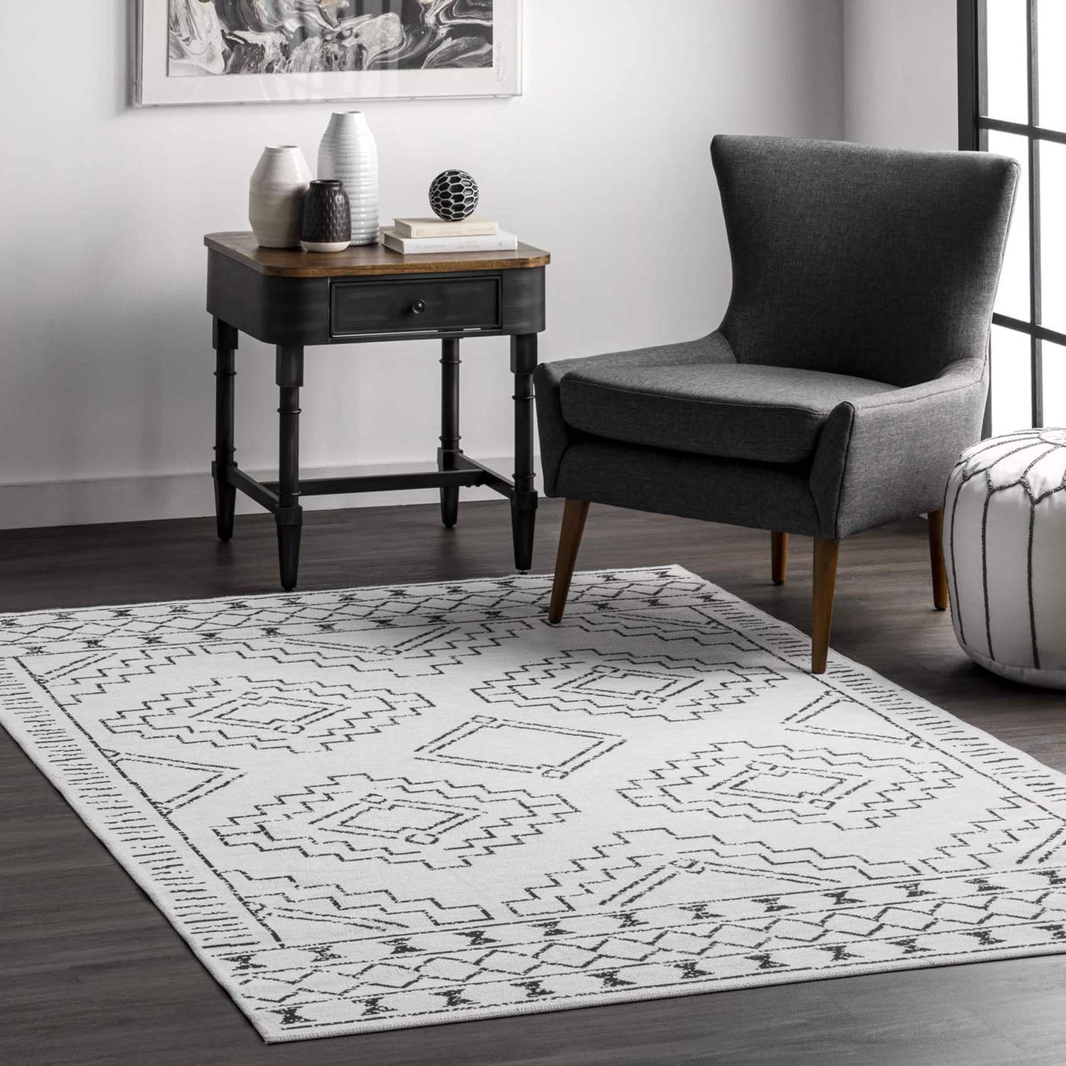 Gordon Washable Area Rug